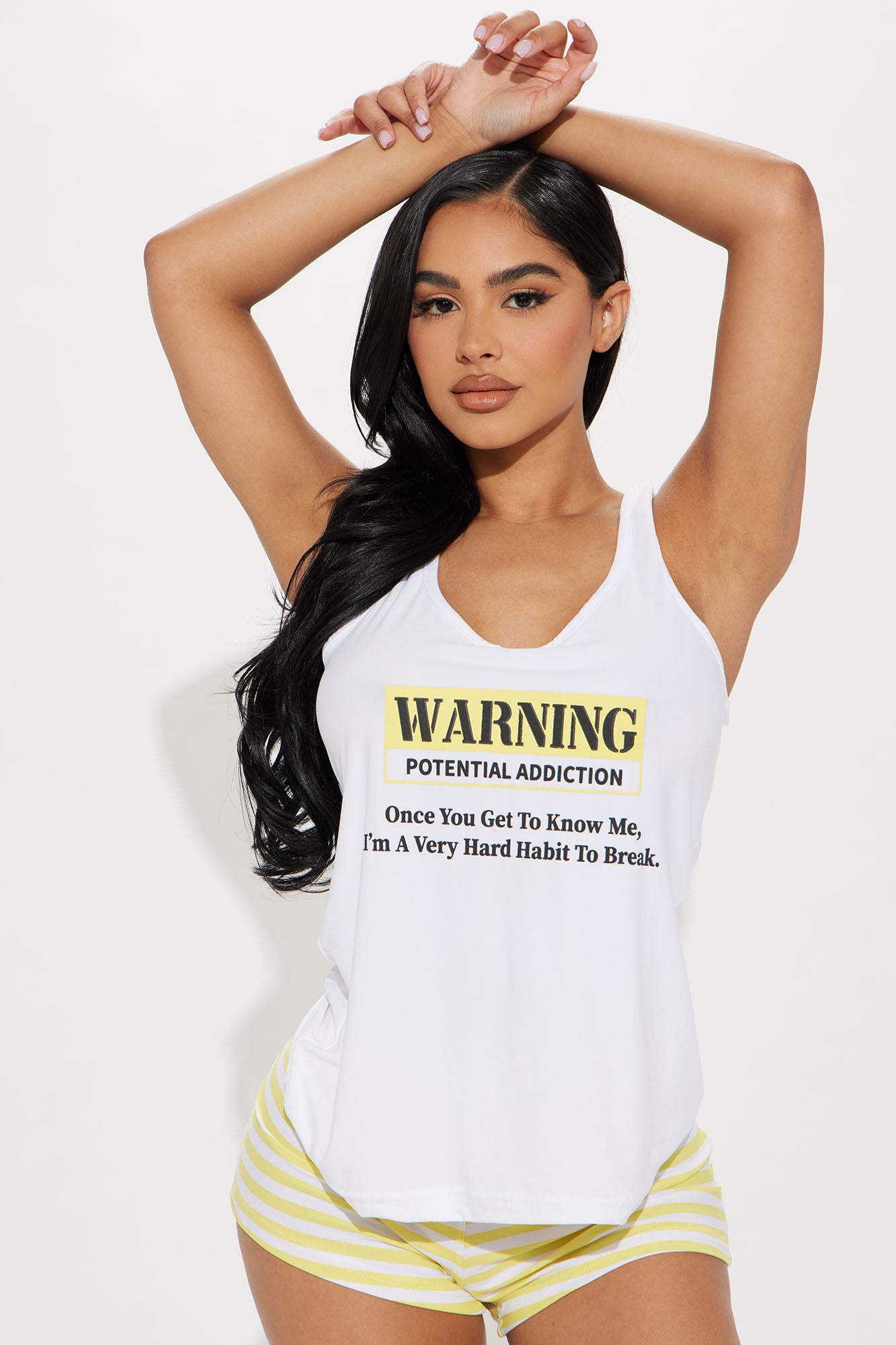 WARNING Babe PJ Short Set