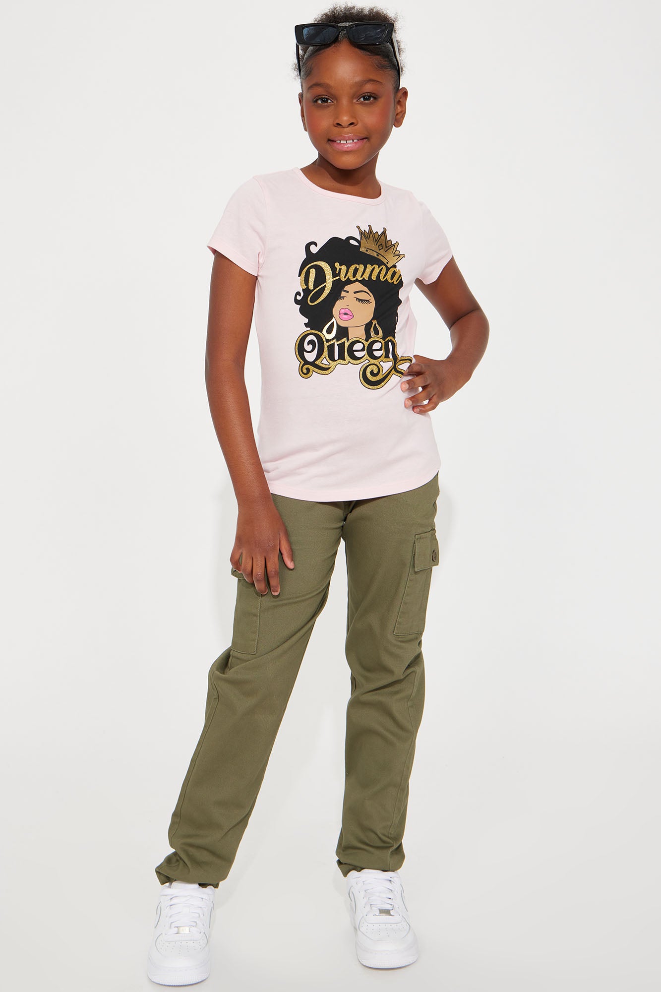 Mini Drama Queen Cargo Pant Set