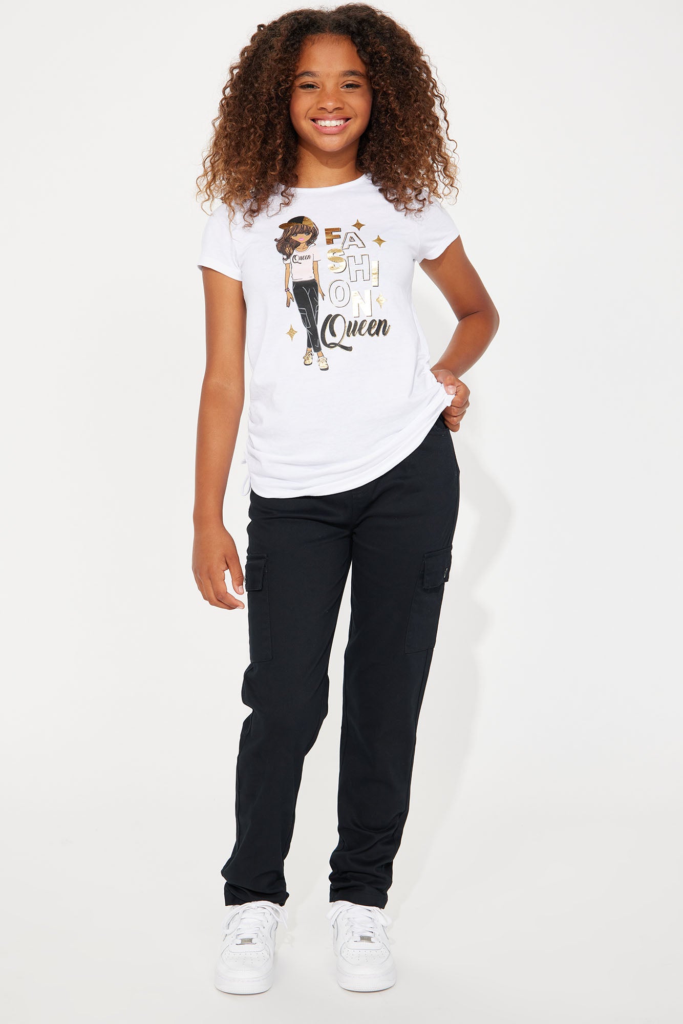 Mini Fashionable Queen Cargo Pant Set