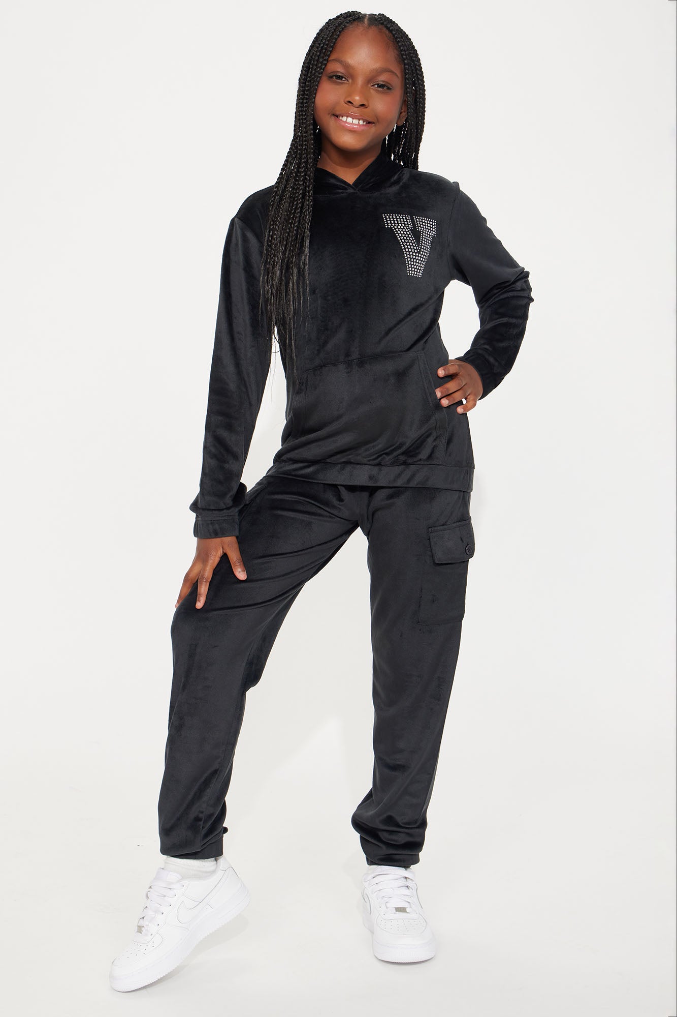 Mini V for Very Cute Velour Jogger Set