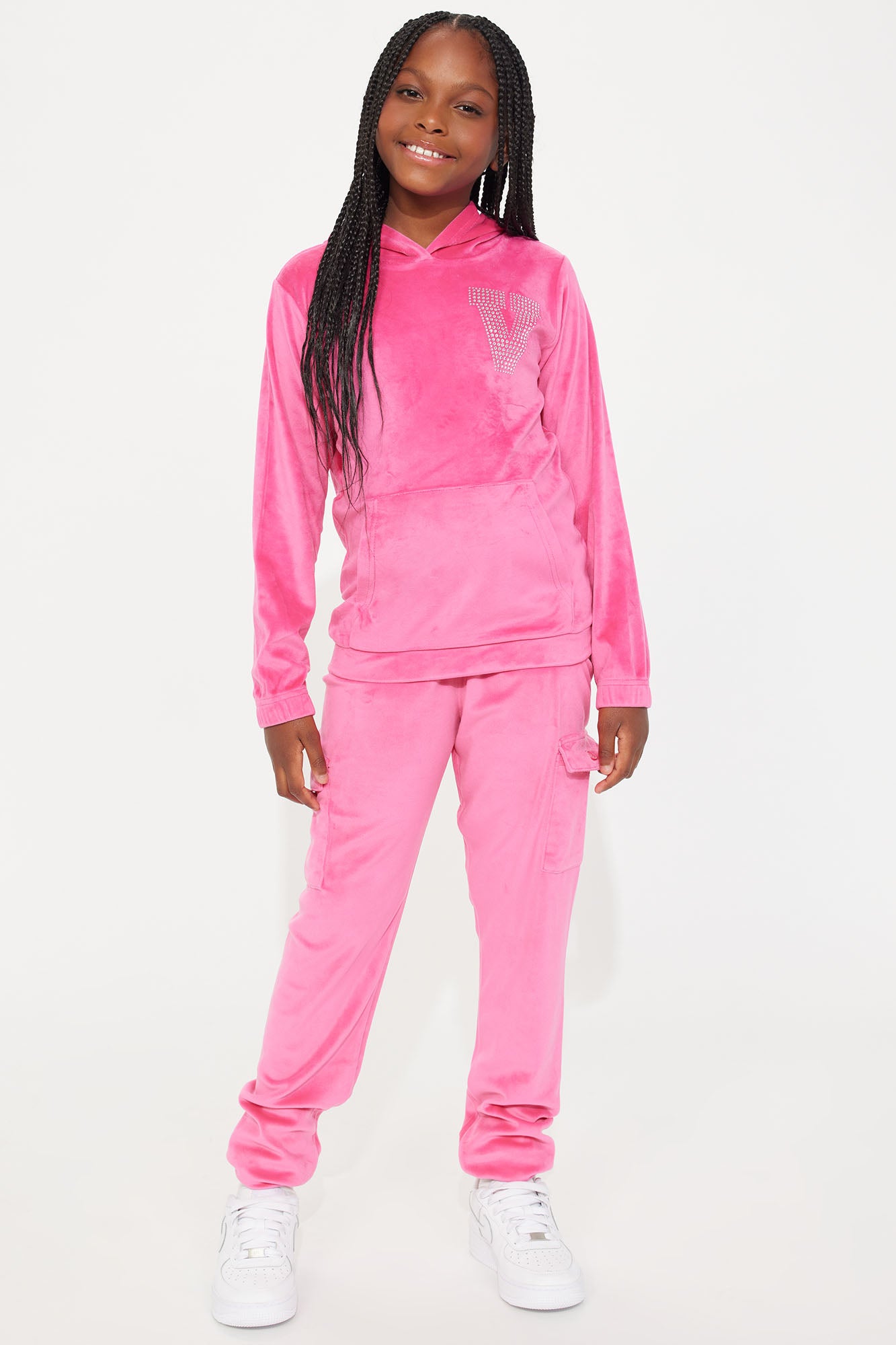 Mini V for Very Cute Velour Jogger Set