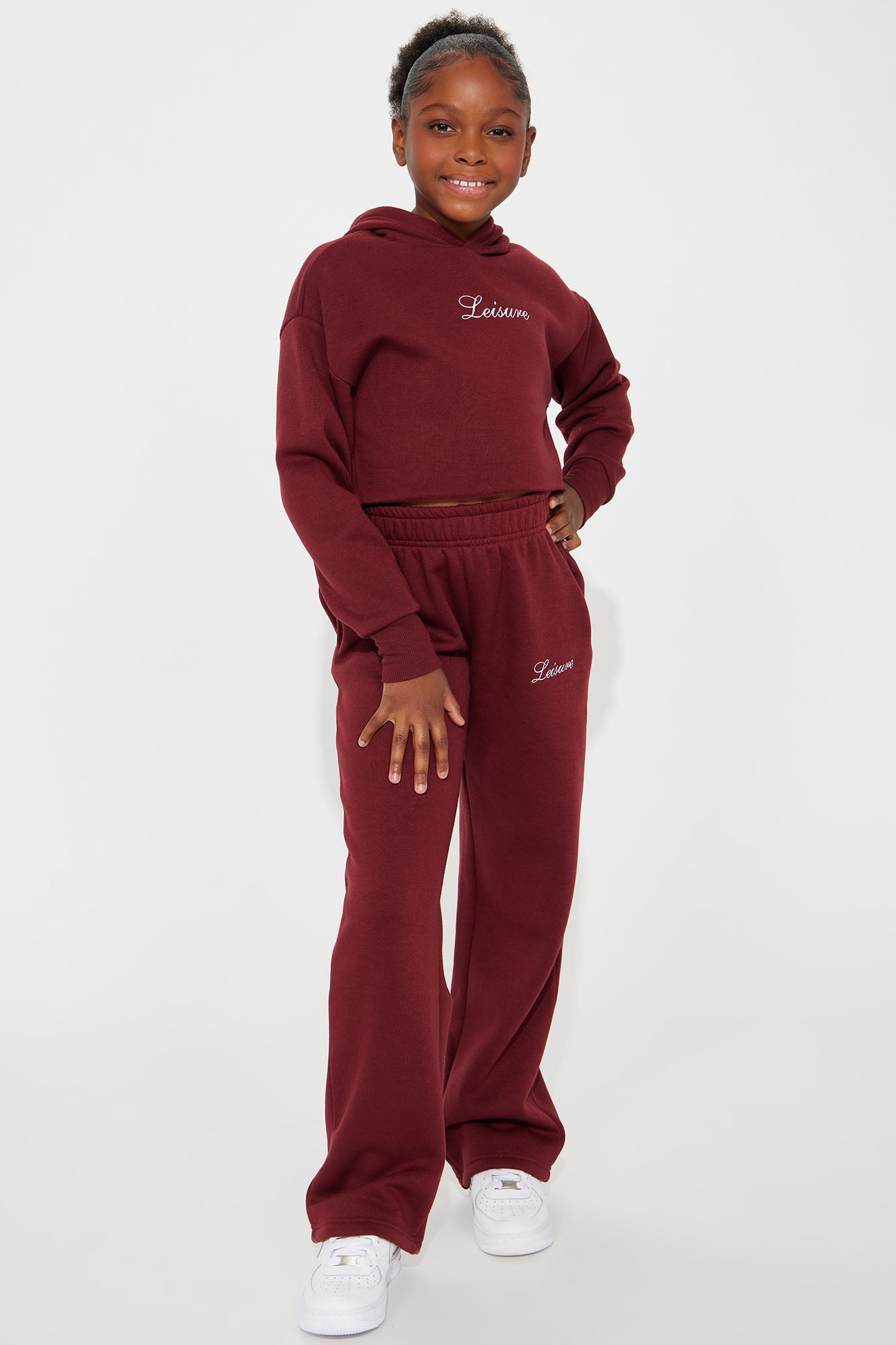 Mini Life Of Leisure Fleece Pant Set