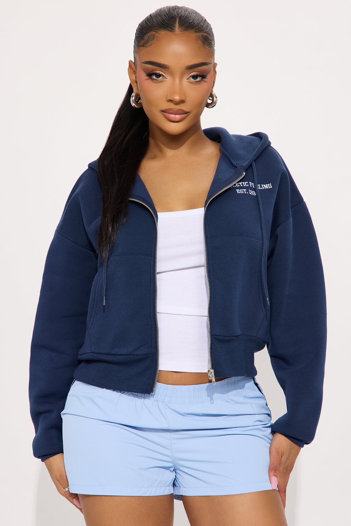 Teddy Sports Club Front Zip Hoodie