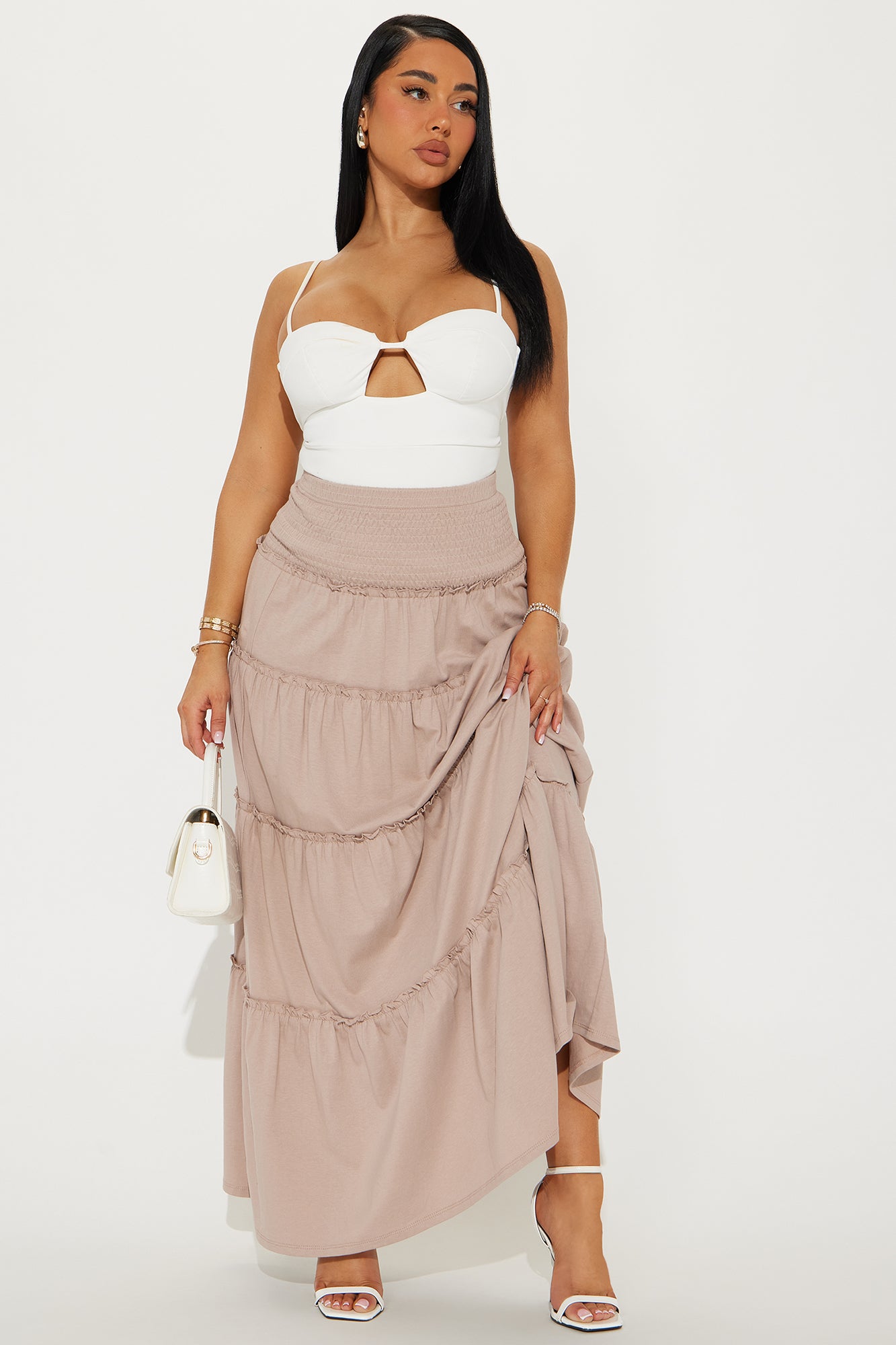 Clementine Tiered Maxi Skirt