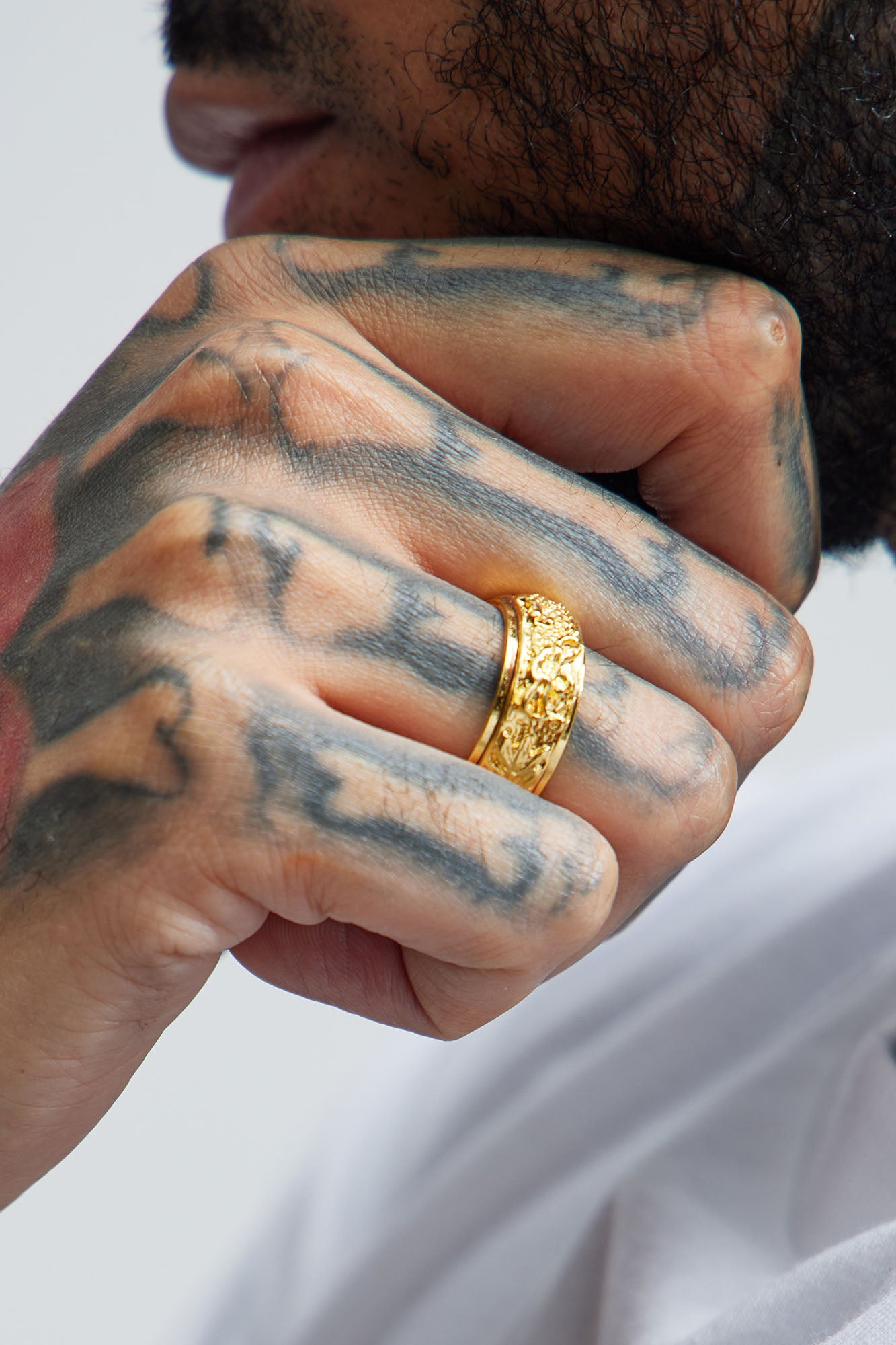 Textured Gold Ring