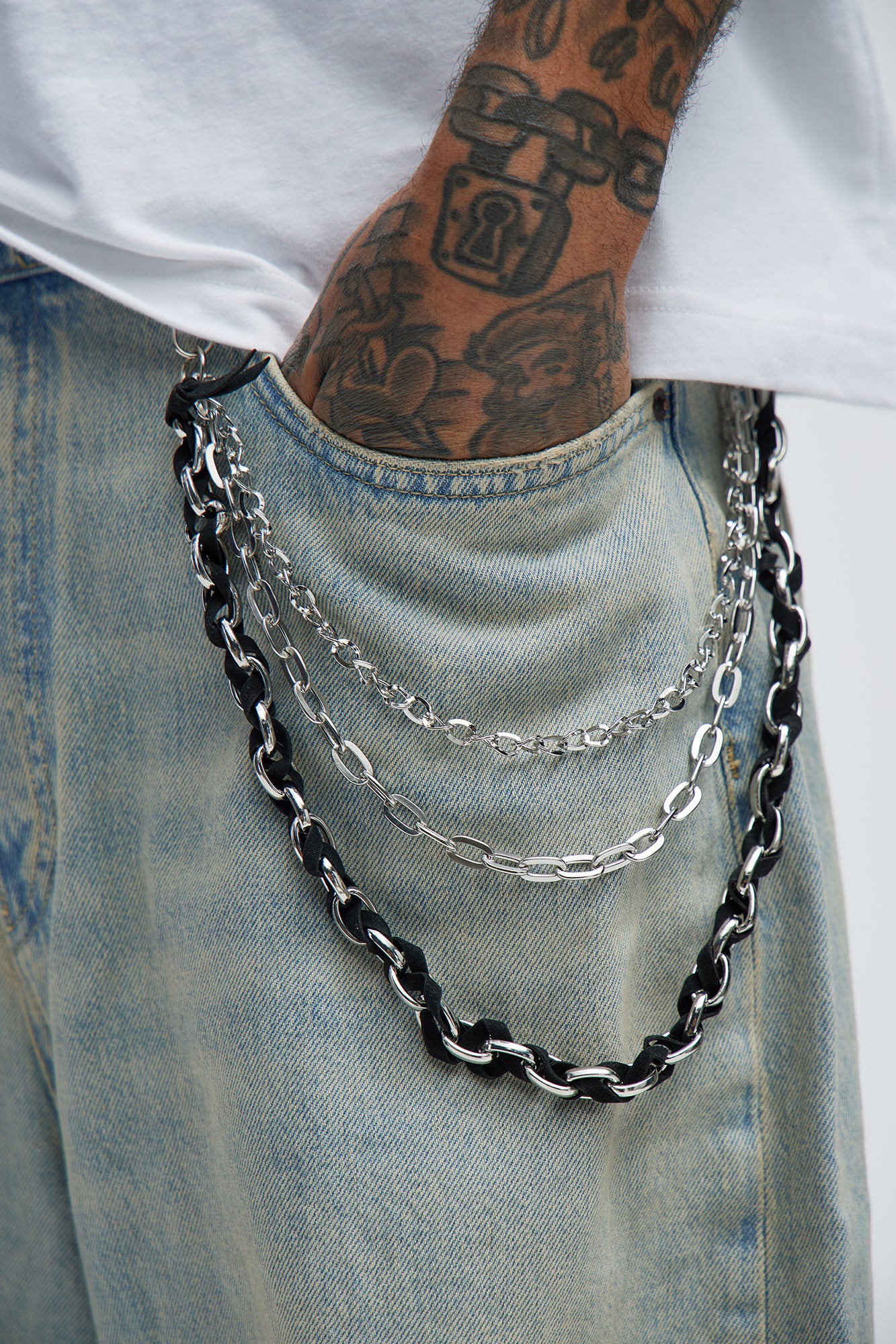 Think Later Layered Pant Chain