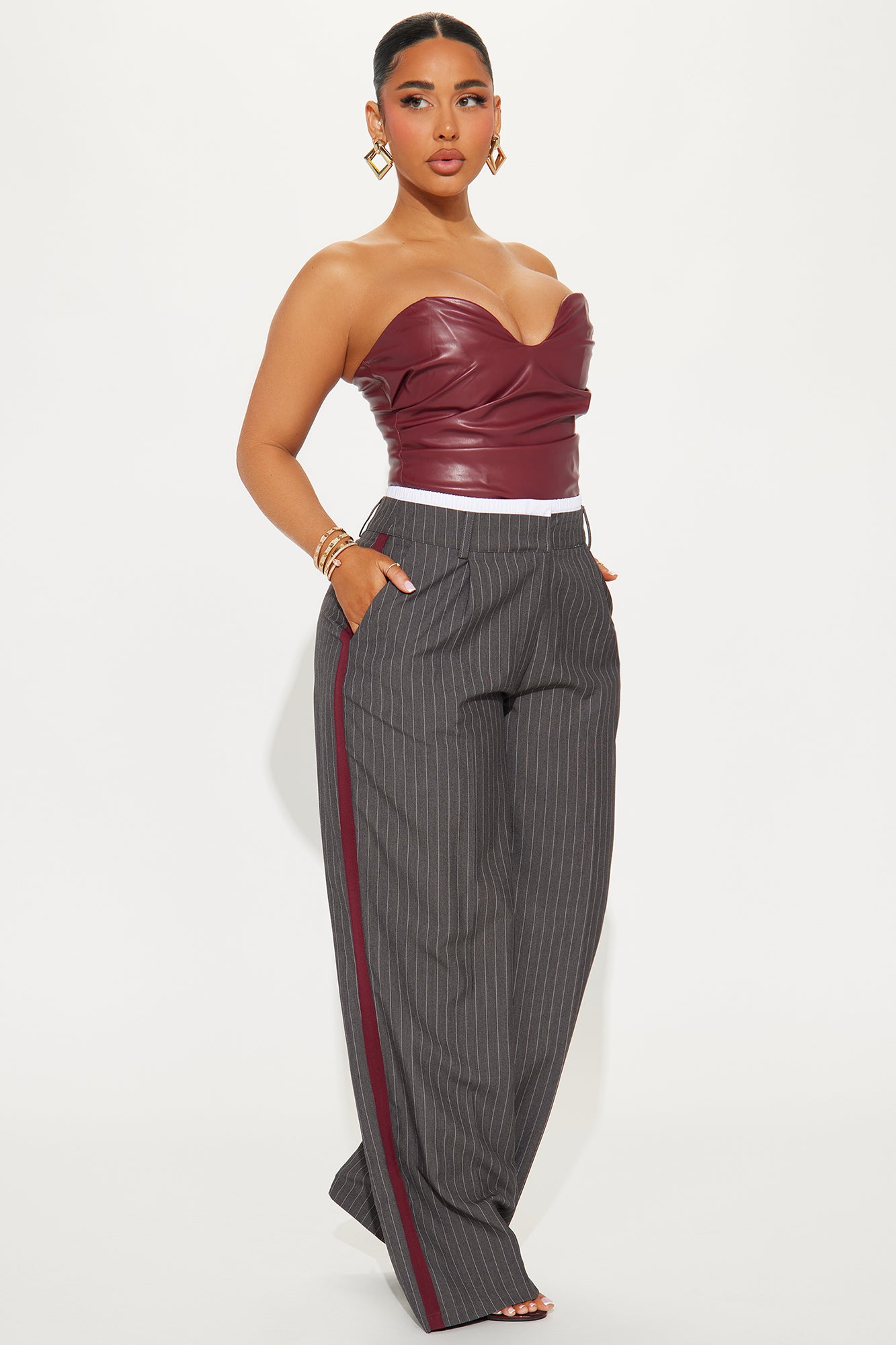 Dedicated To You Double Waistband Trouser