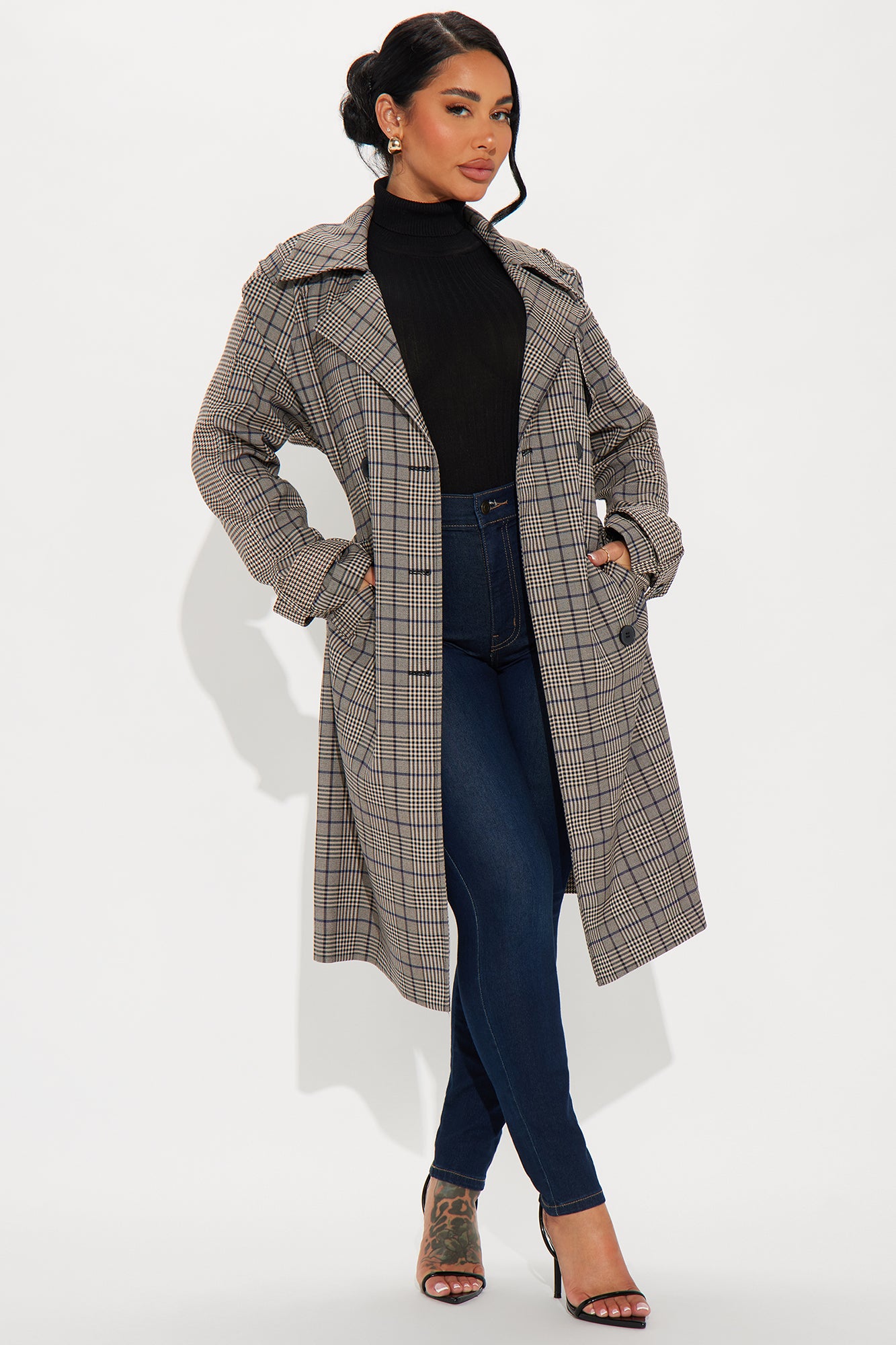 Prep School Plaid Trench