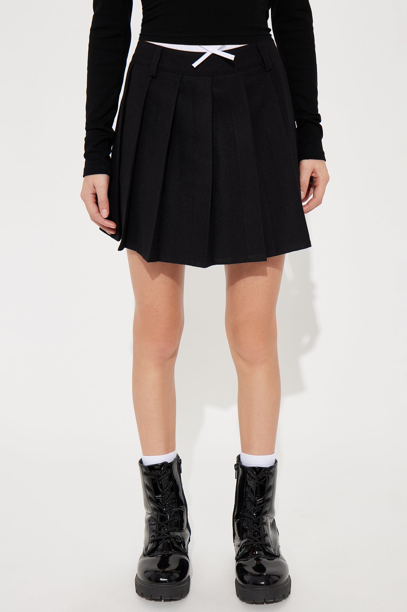 Mini Hayley Double Waistband Pleated Skort