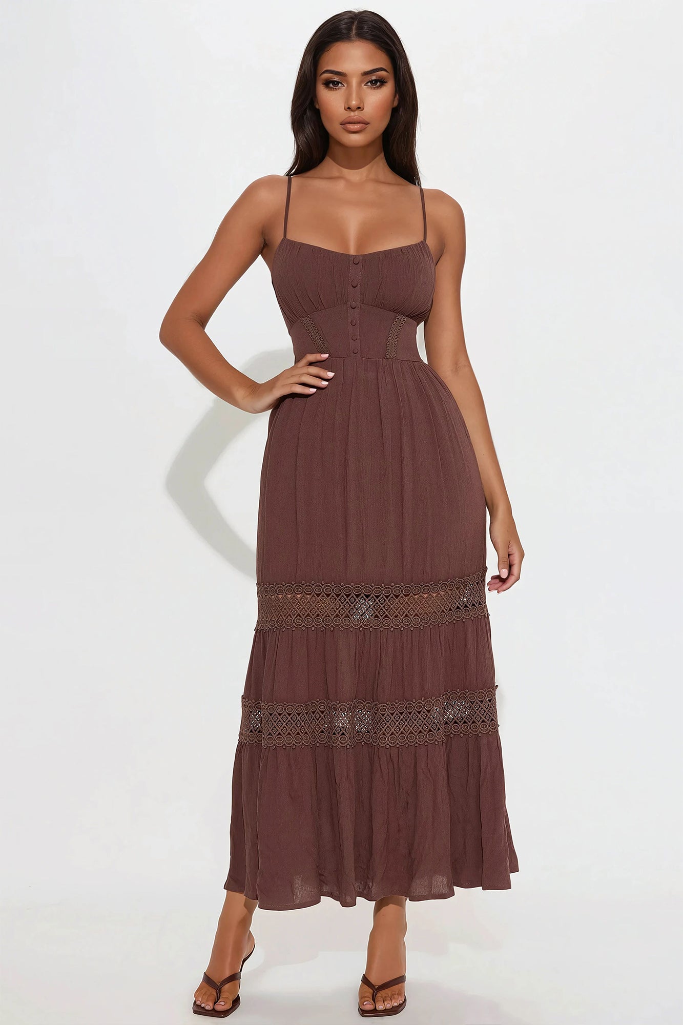 Sunny Days Tiered Midi Dress