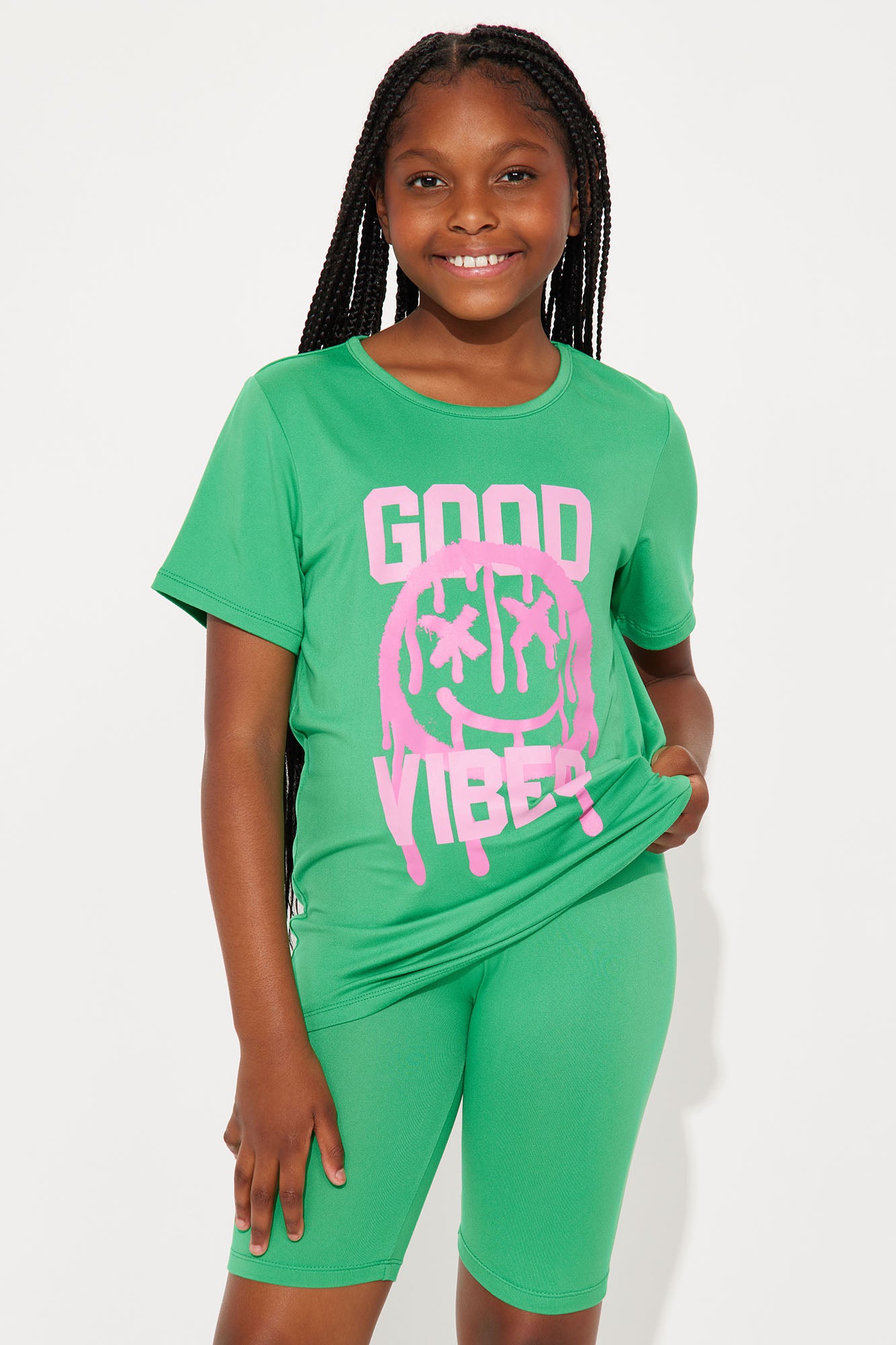 Mini Just Good Vibes Bike Short Set