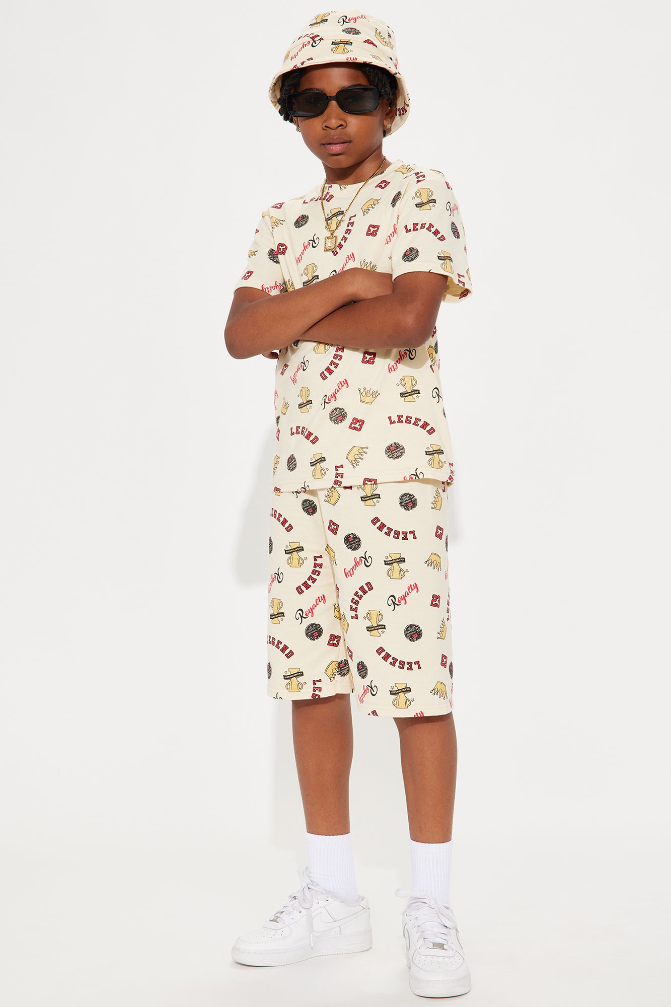 Mini Royalty With Bucket Hat Set