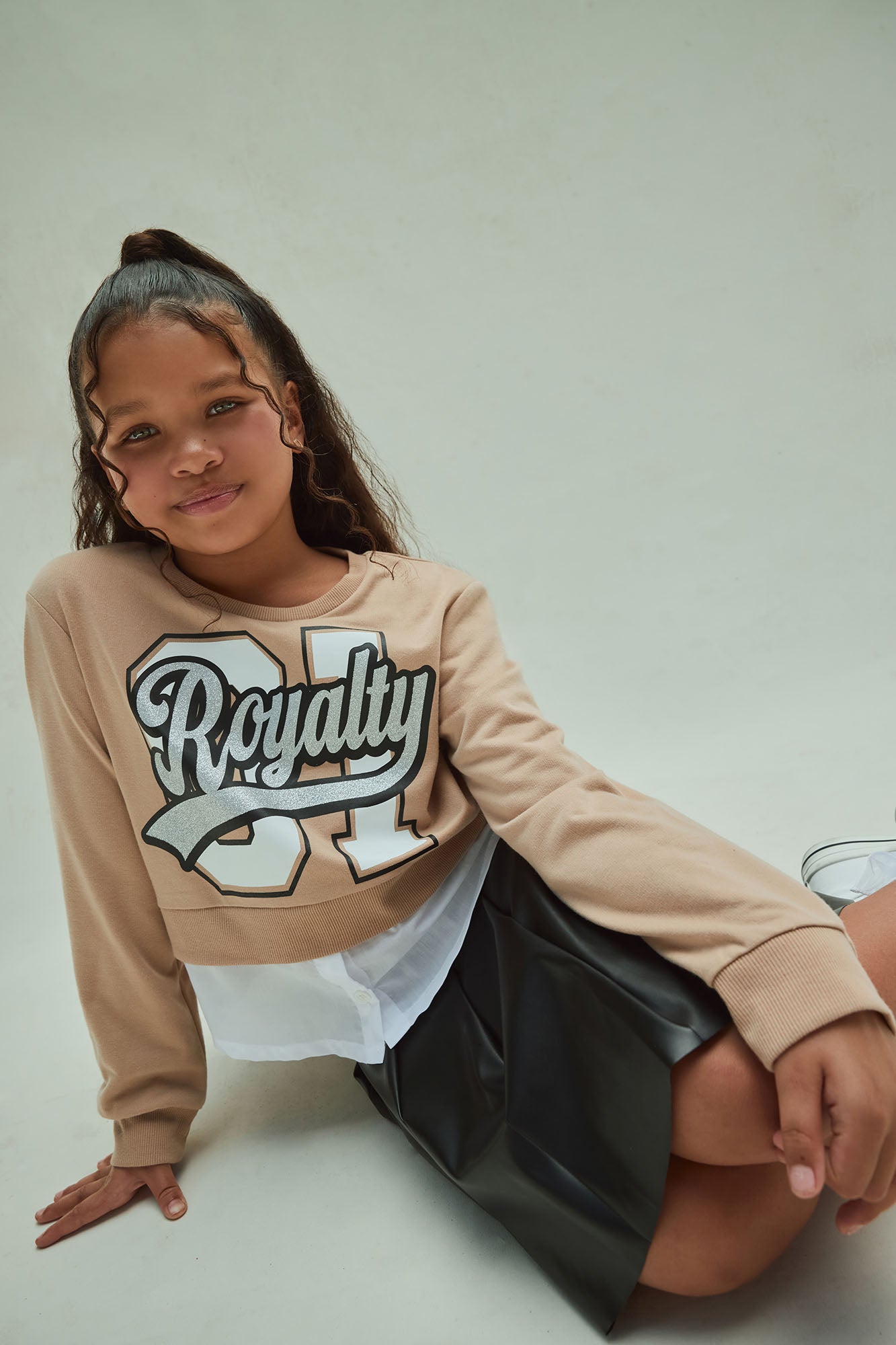 Mini Highway To Royalty Skirt Set