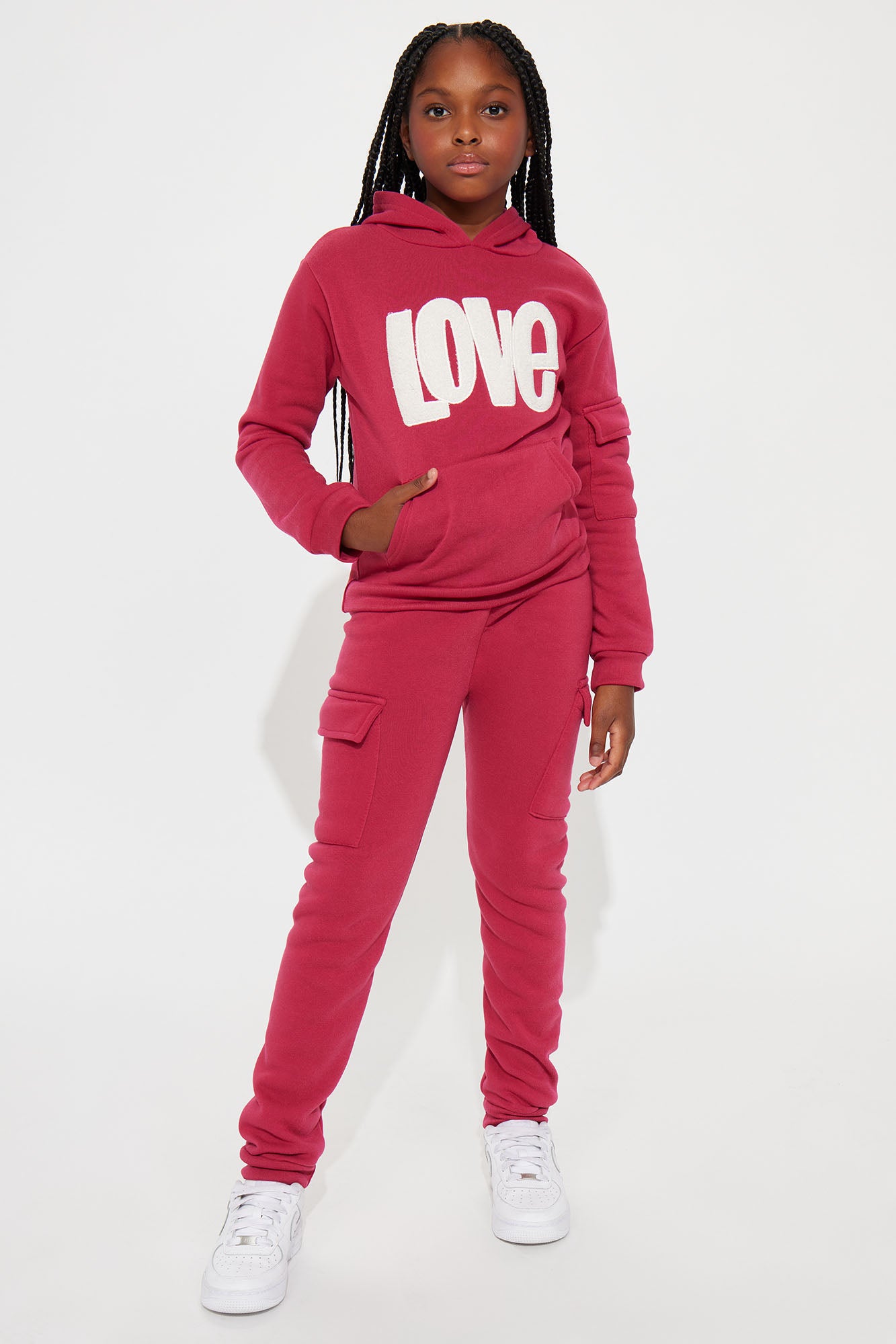 Mini Love Is In The Air Matching Fleece Set