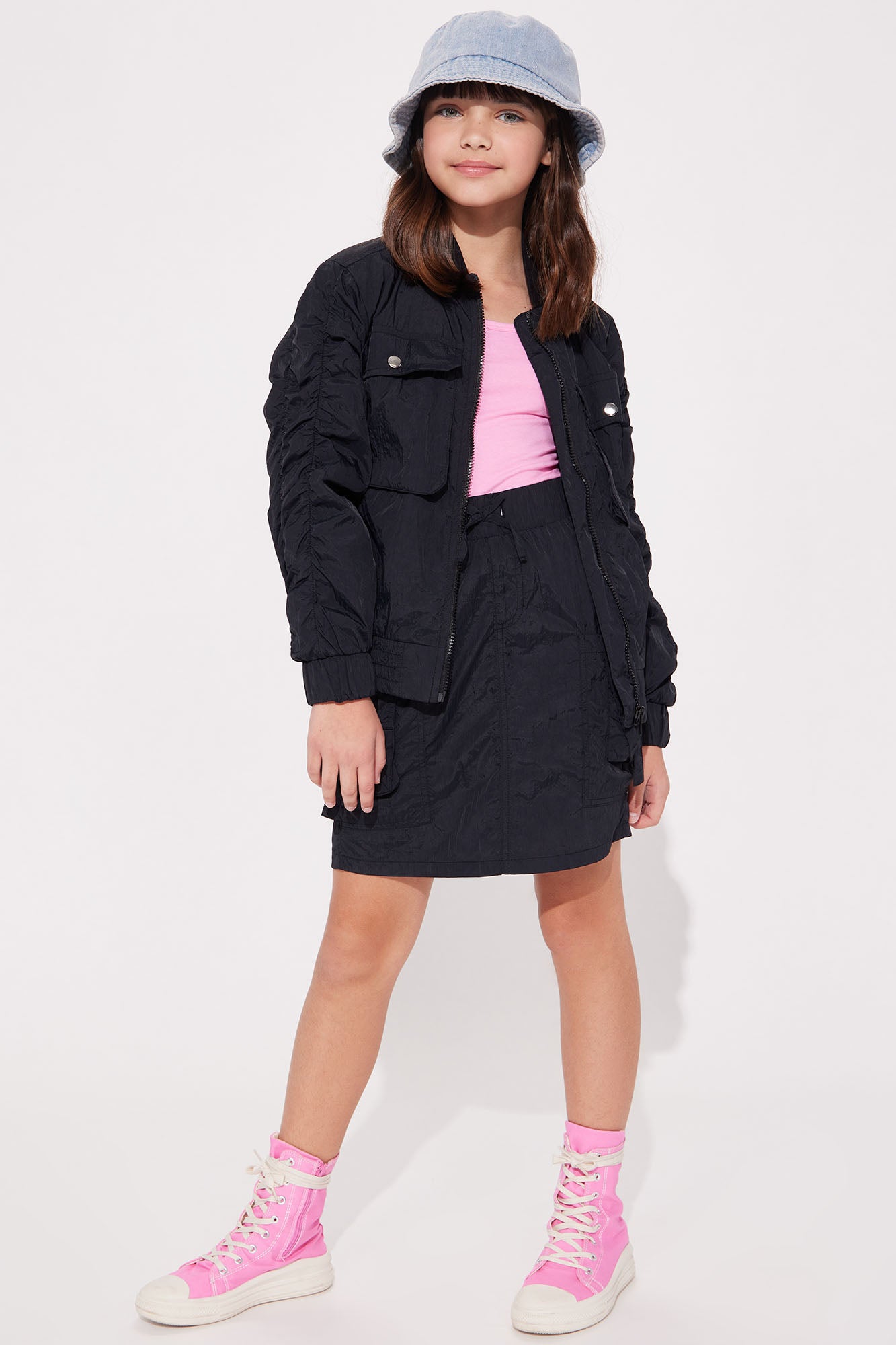 Mini Still Got It Nylon Mini Cargo Skirt