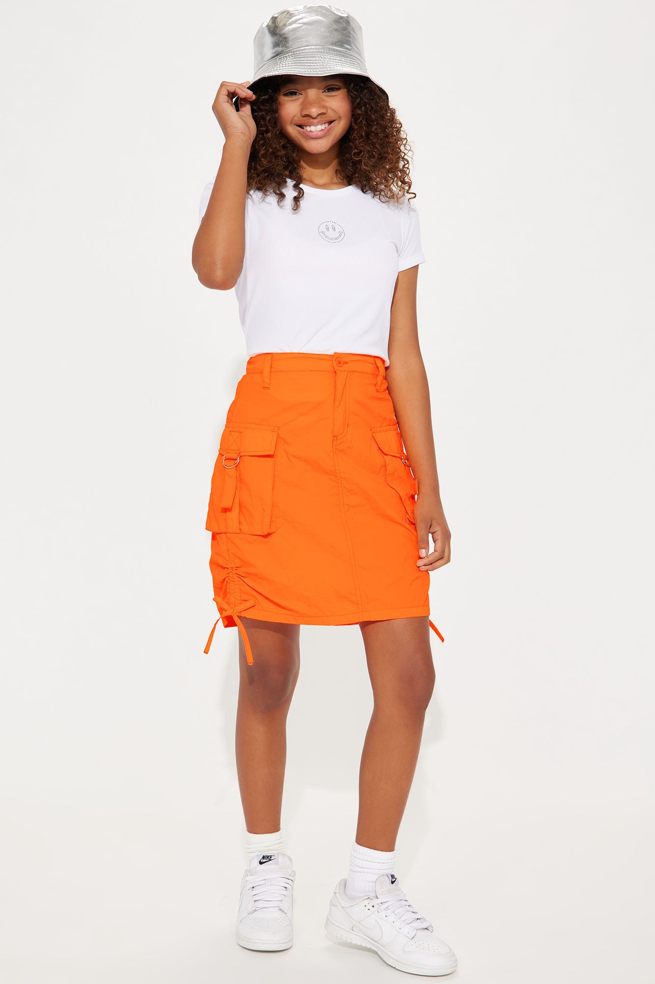 Mini Nylon Mini Cargo Skirt