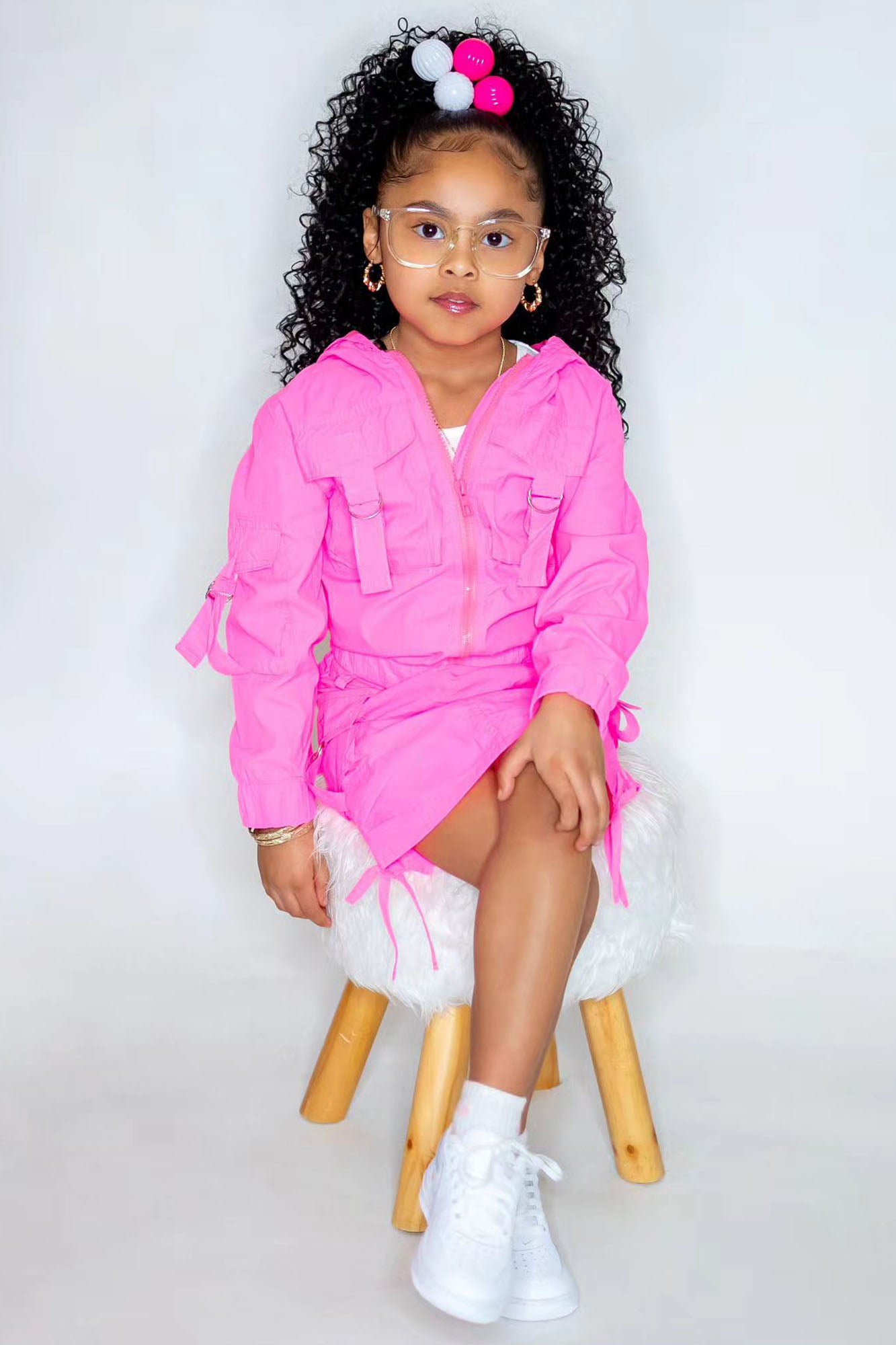 Mini Nylon Cargo Jacket