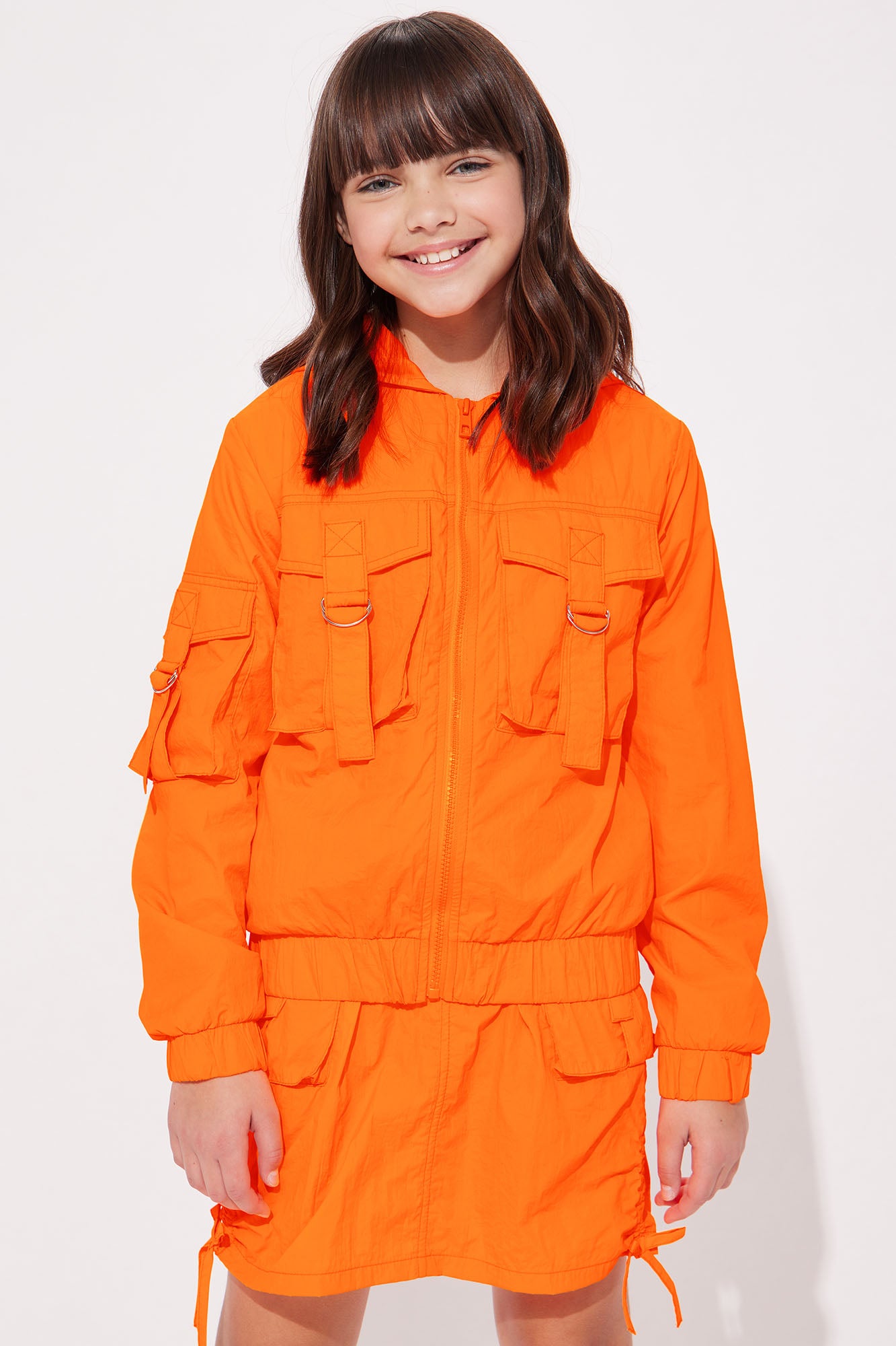 Mini Nylon Cargo Jacket