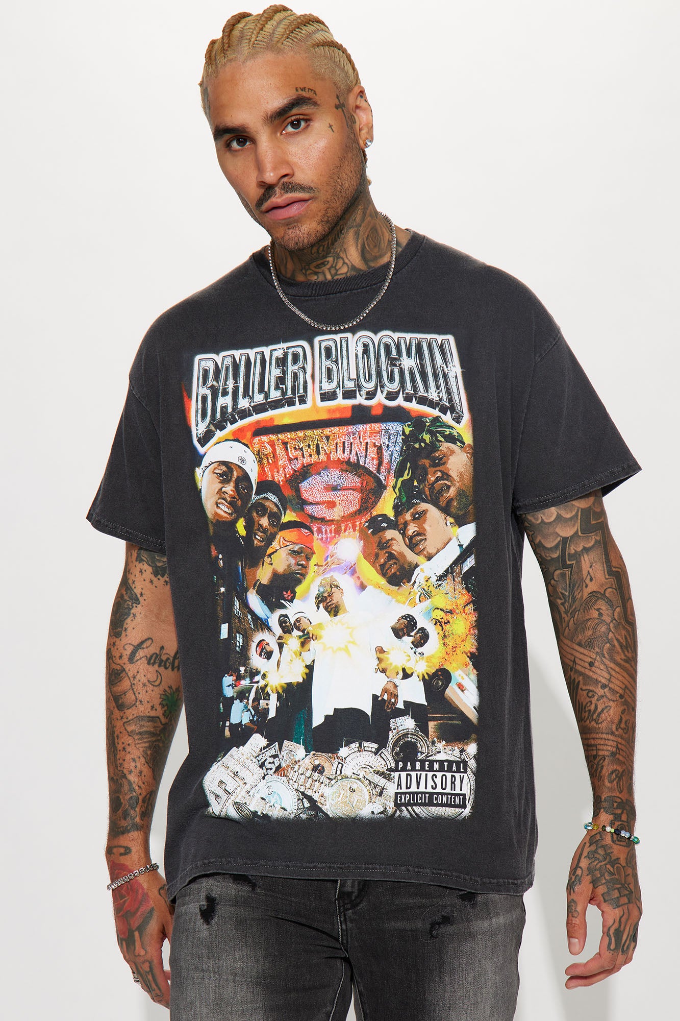 Baller Blockin Cash Money Oversized Short Sleeve Tee