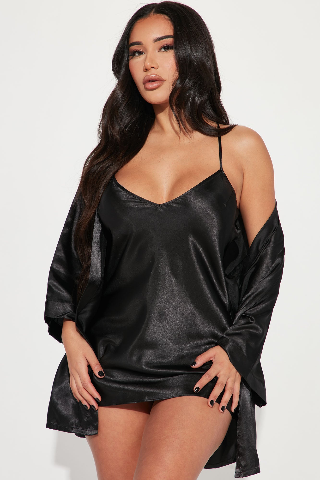 Feeling So Shy Satin Robe Set