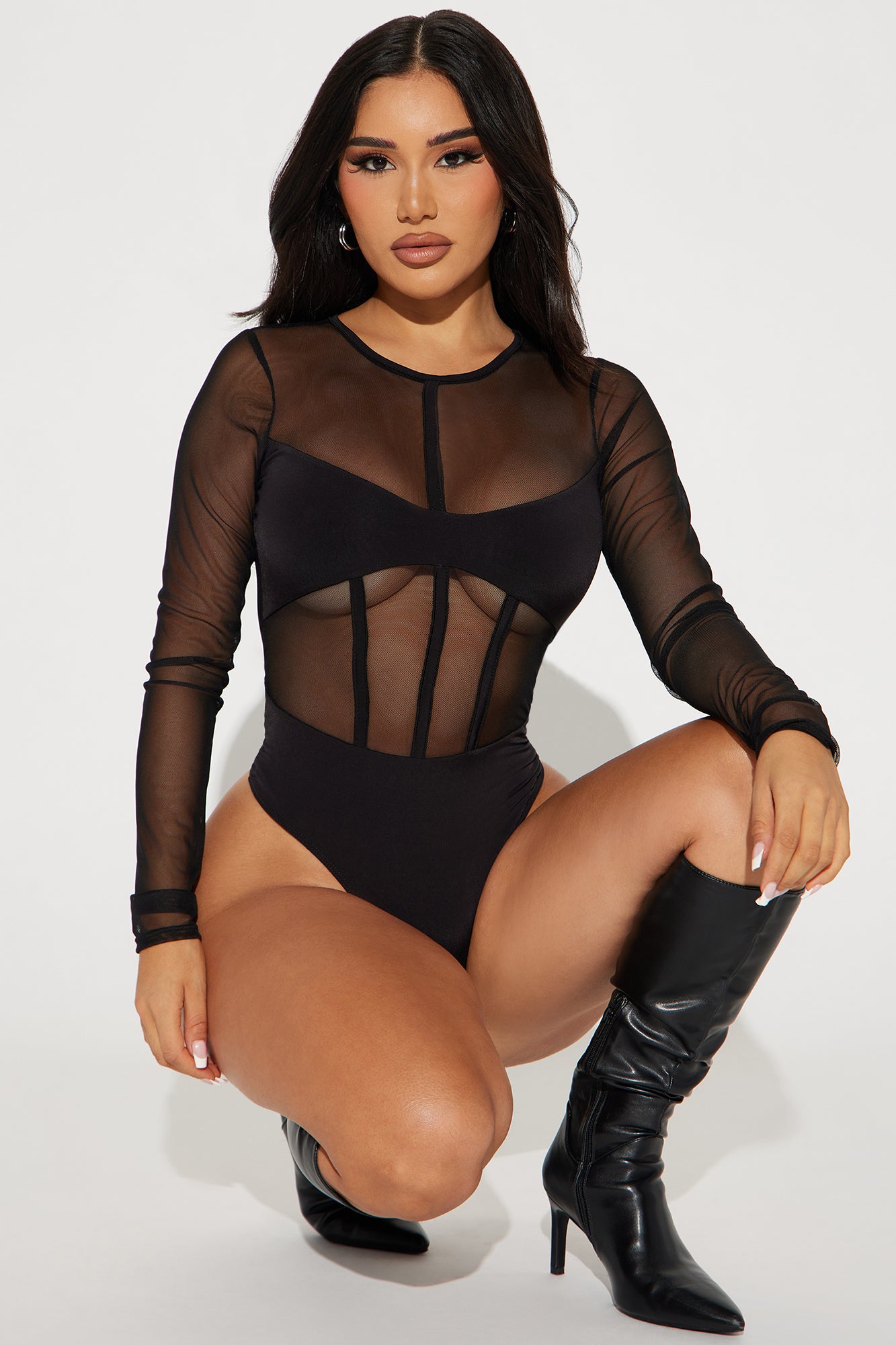 Lights Out Mesh Bodysuit