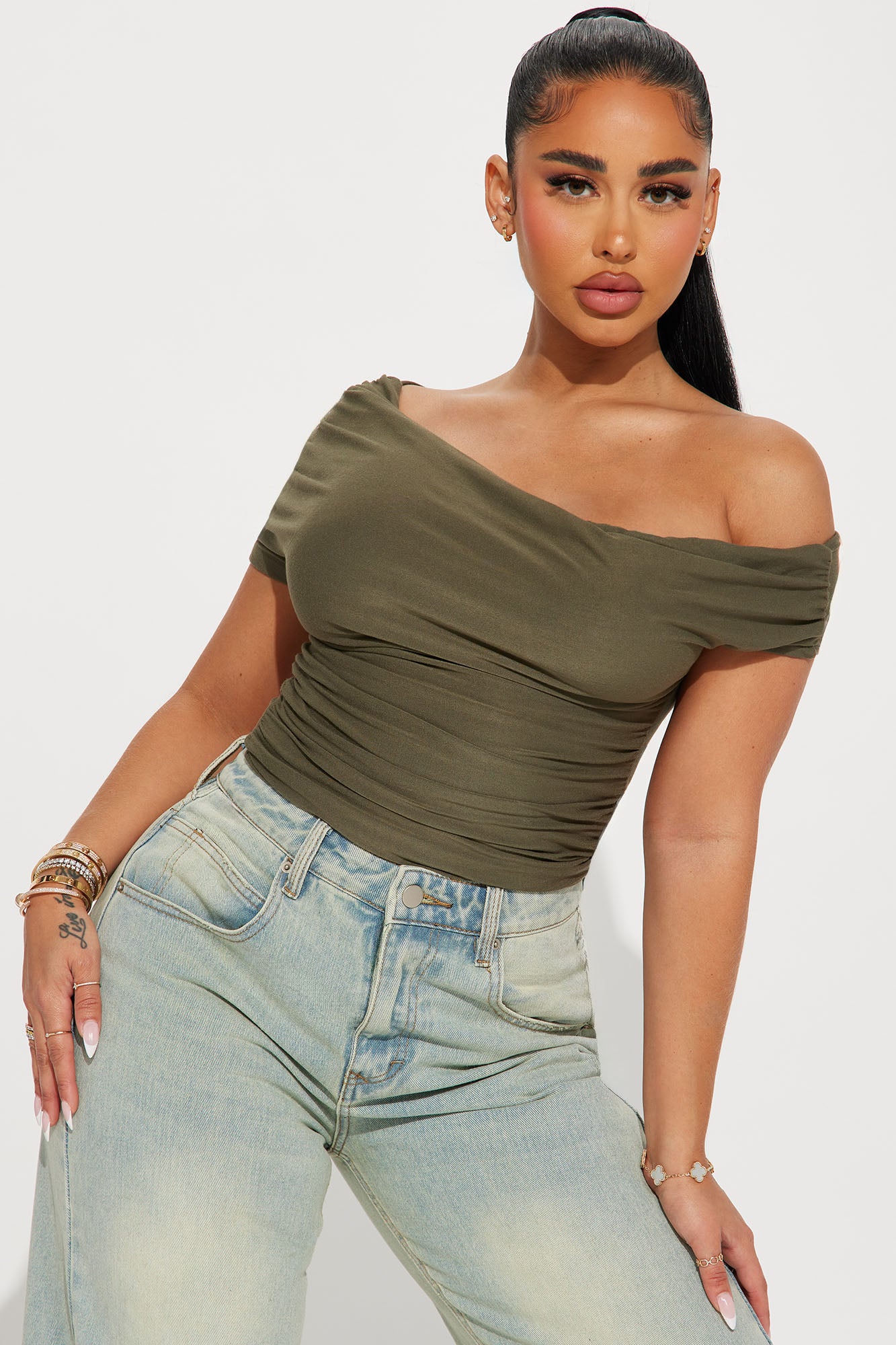 Oksana One Shoulder Top