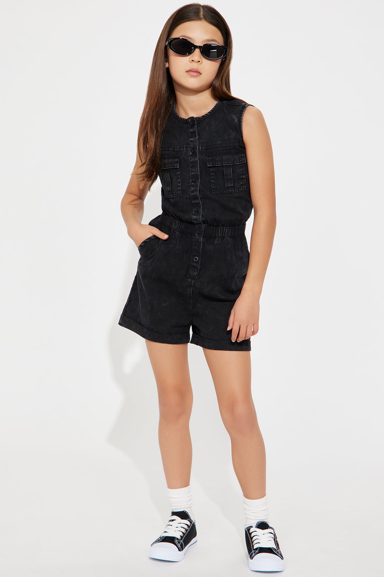 Mini Laura Mineral Wash Romper