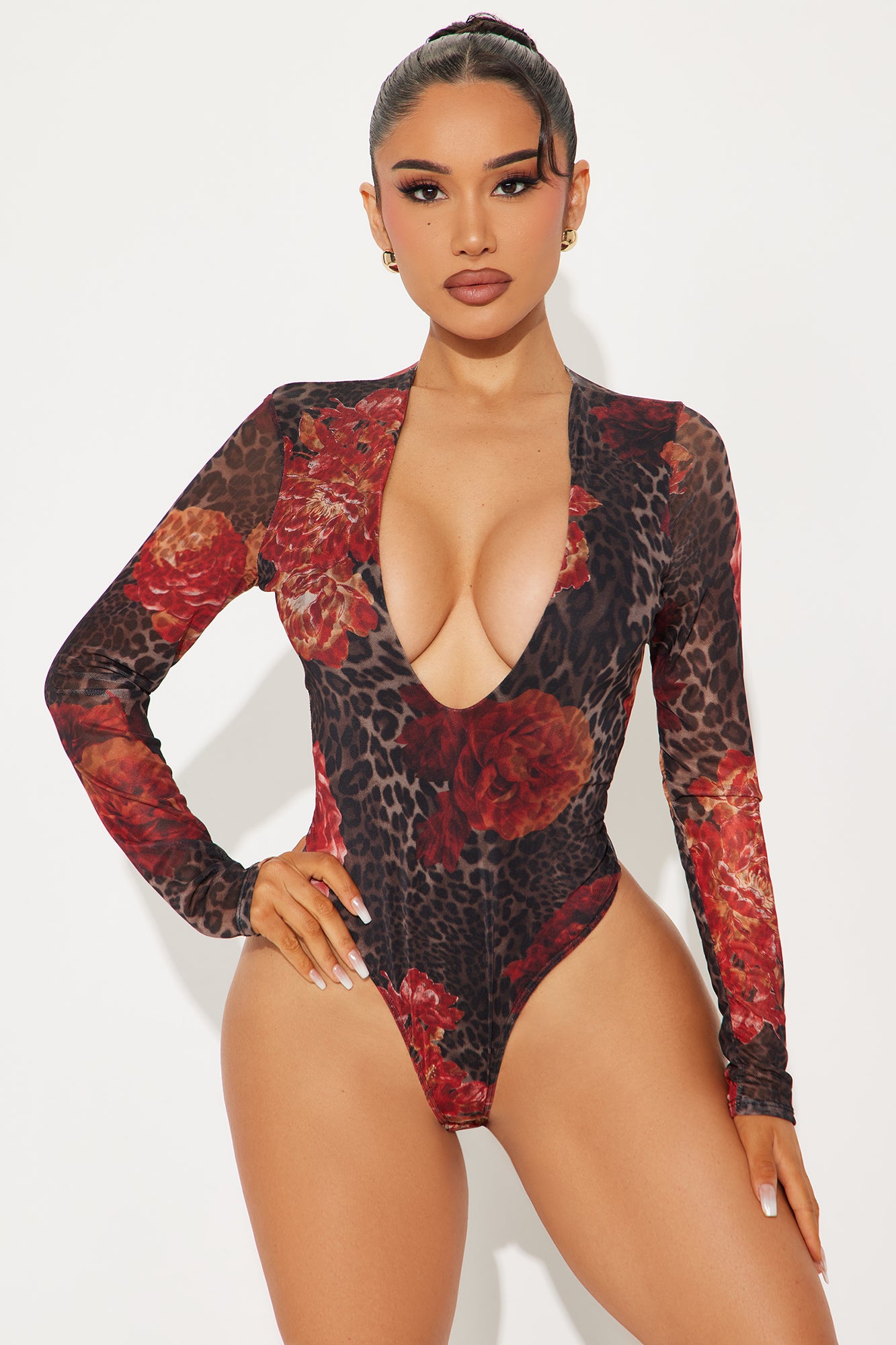 Moody Mesh Long Sleeve Bodysuit