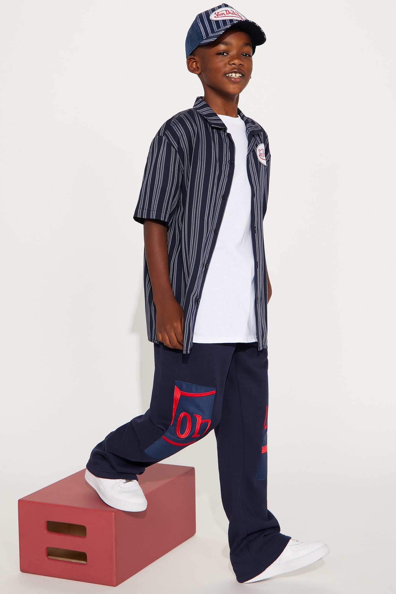 Mini Von Dutch Split Flared Sweatpants