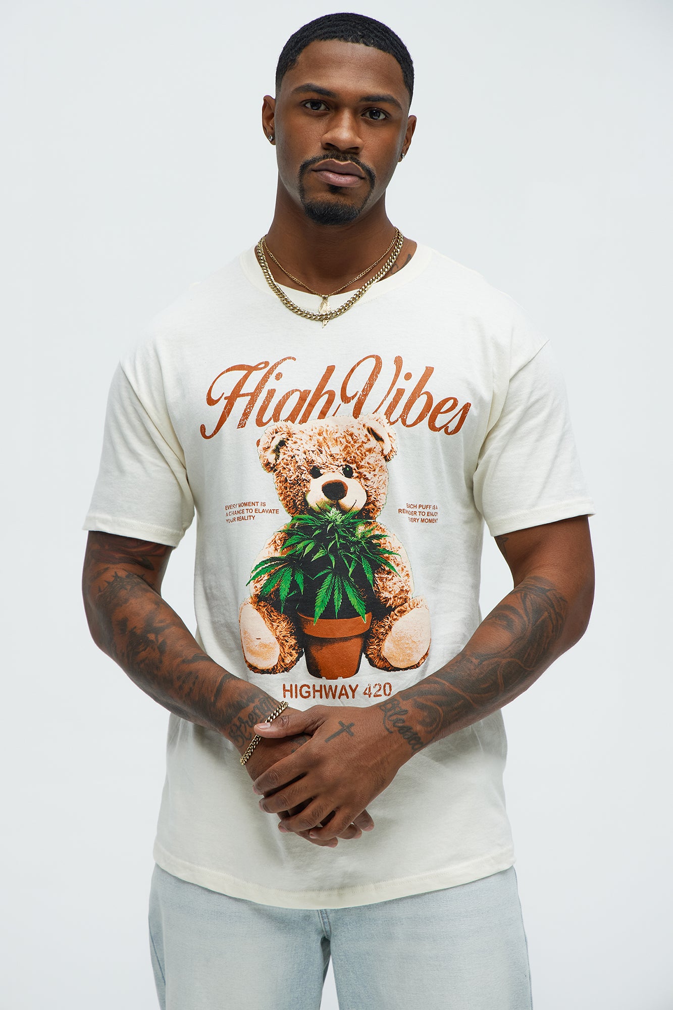 High Vibes Bear Short Sleeve Tee