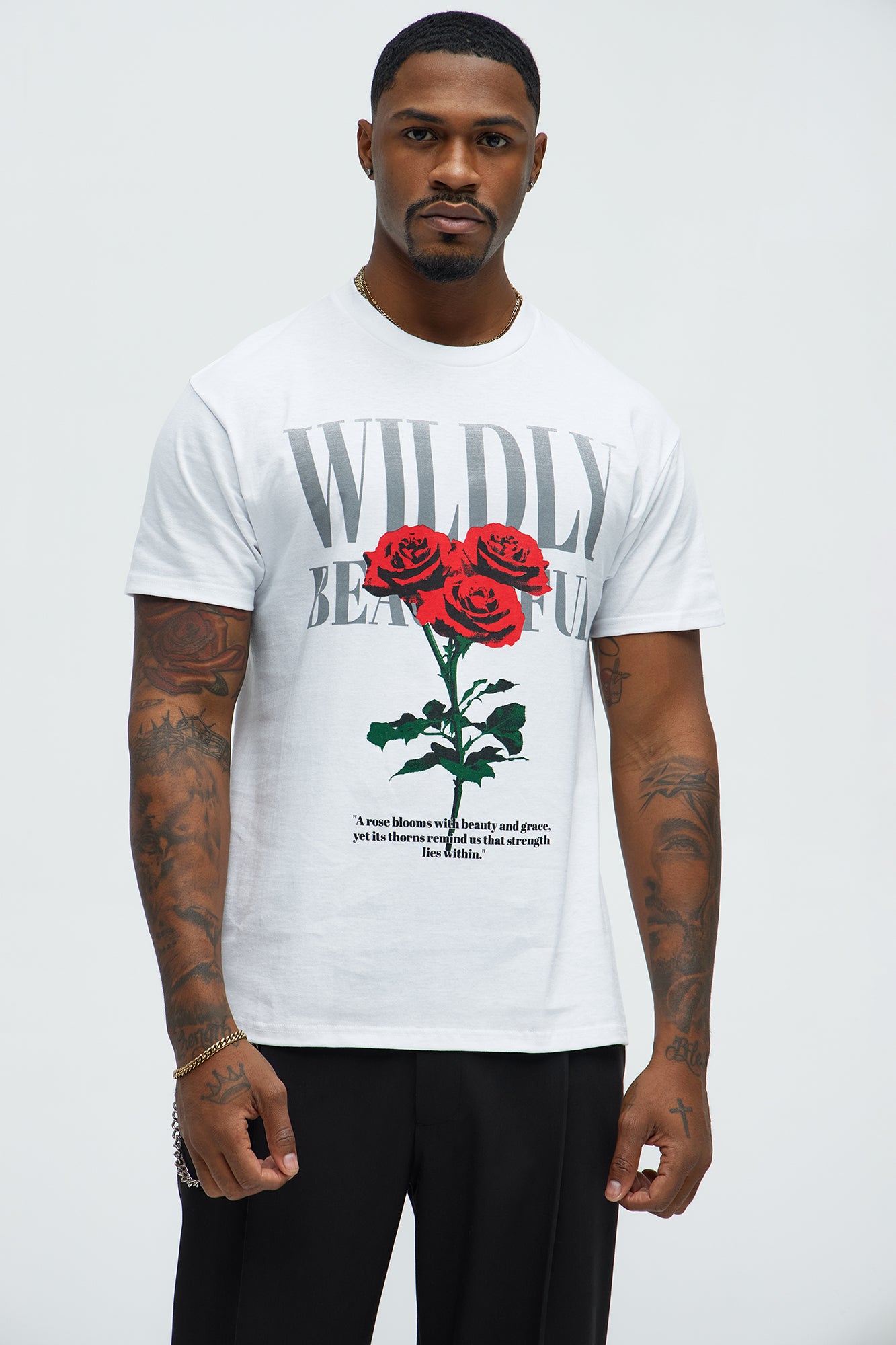 Wildly Beautiful Roses Short Sleeve Tee
