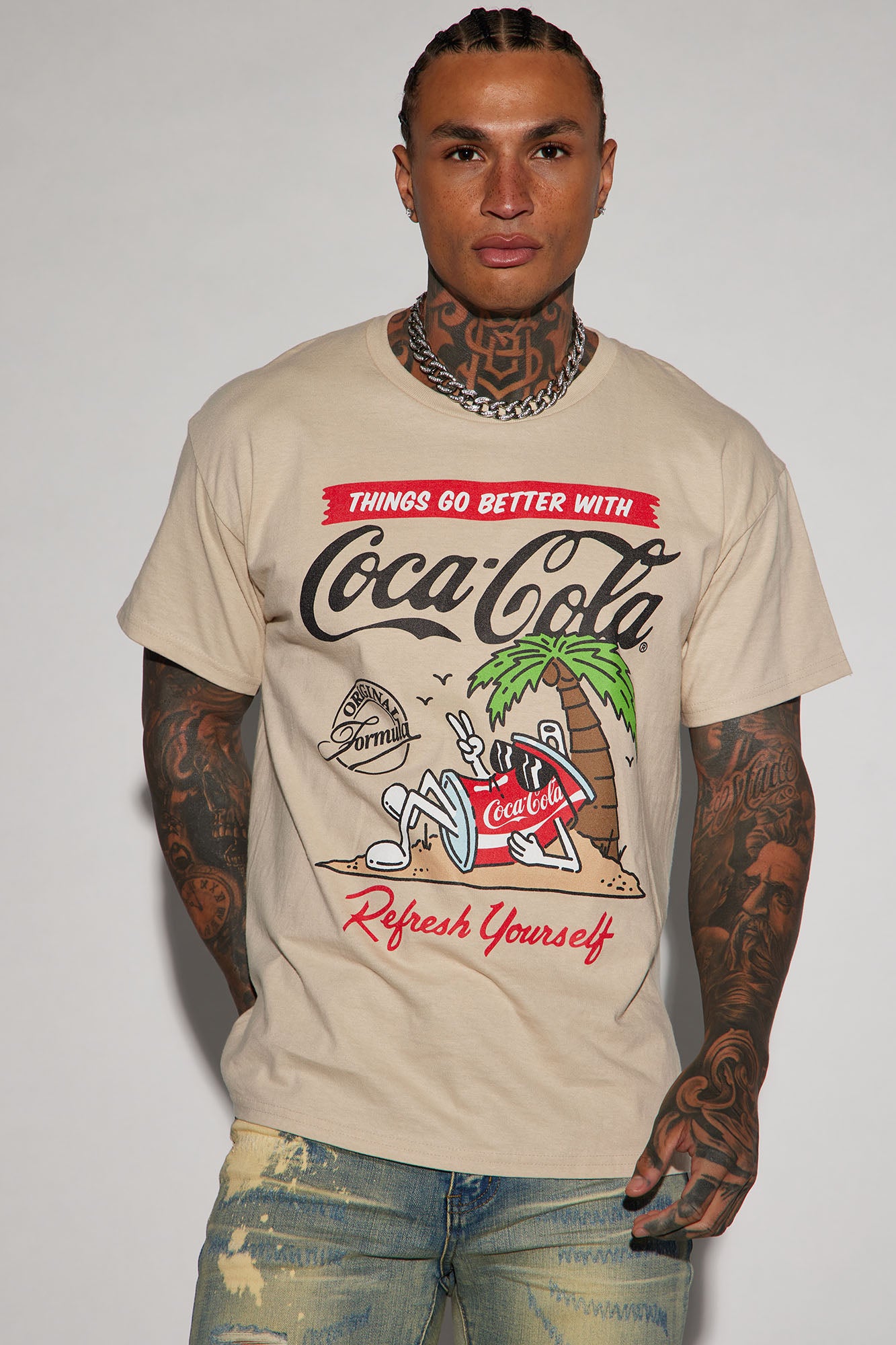 Coca Cola Island Chillin Short Sleeve Tee