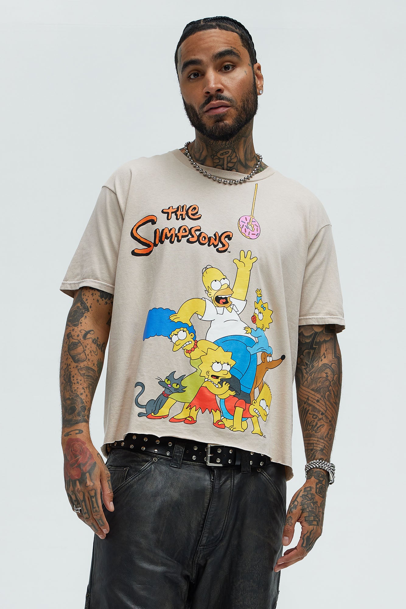 The Simpsons Family Oversized Short Sleeve Tee