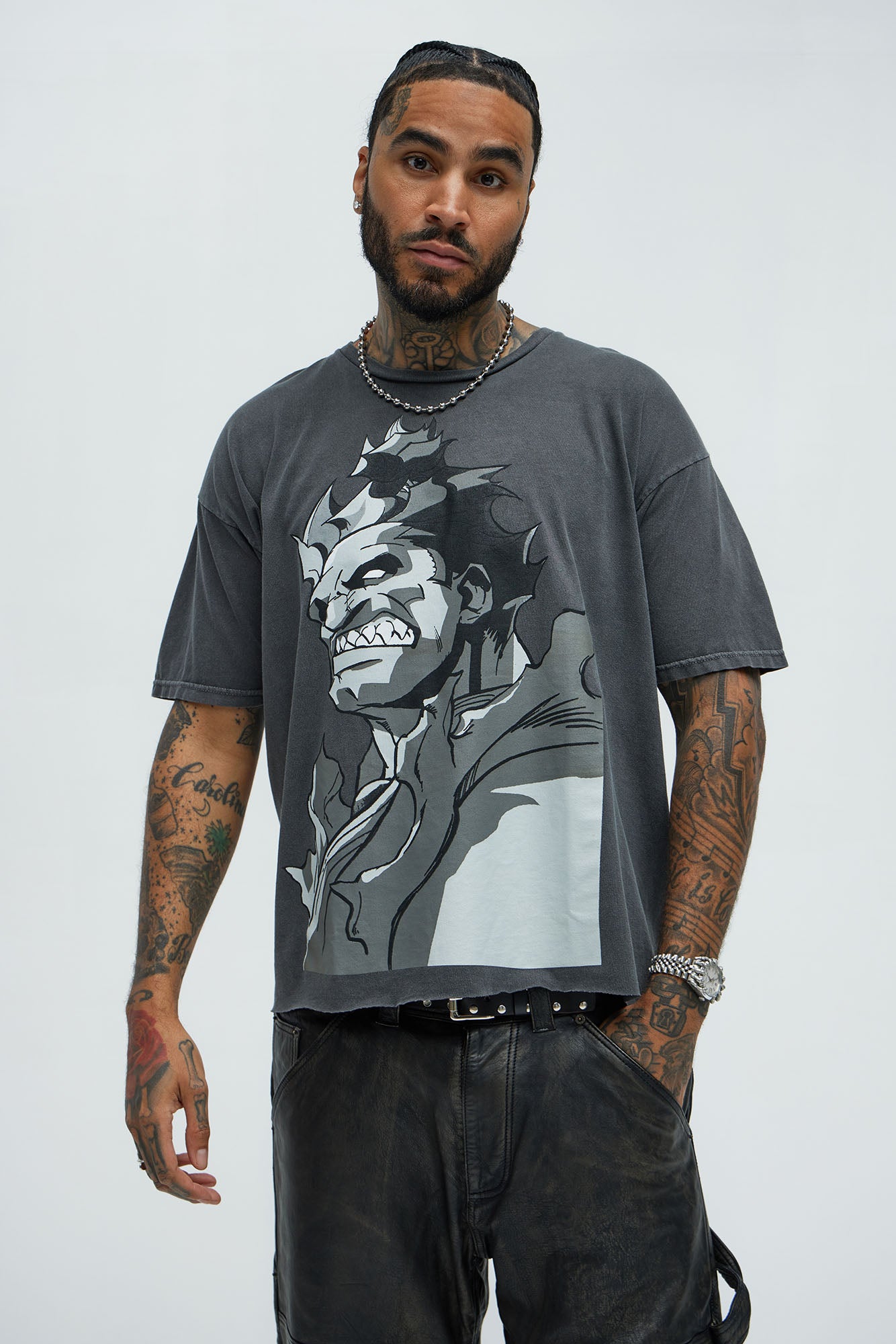 Street Fighter Akuma Oversized Short Sleeve Tee