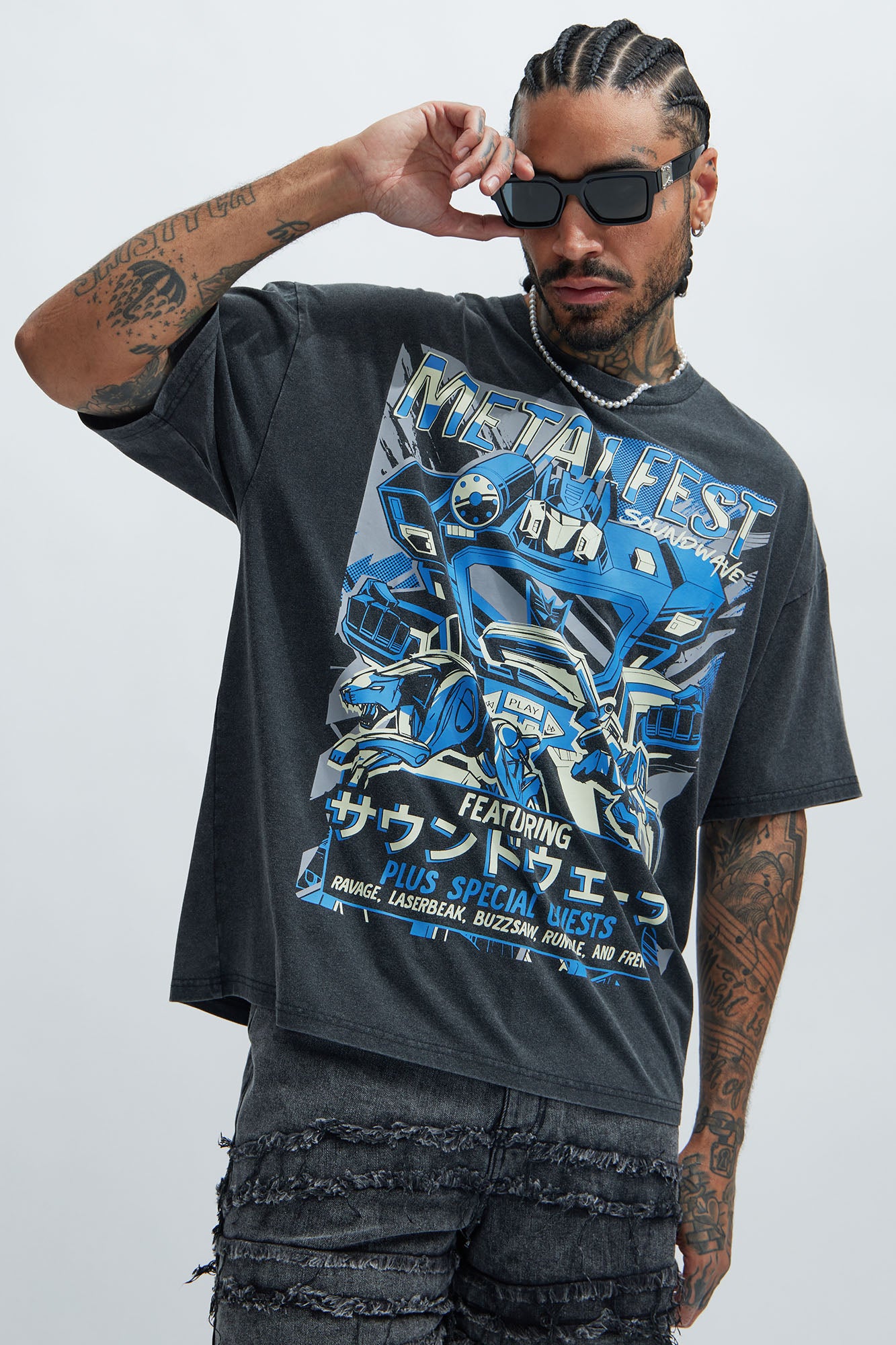 Transformers Metalfest Oversized Short Sleeve Tee