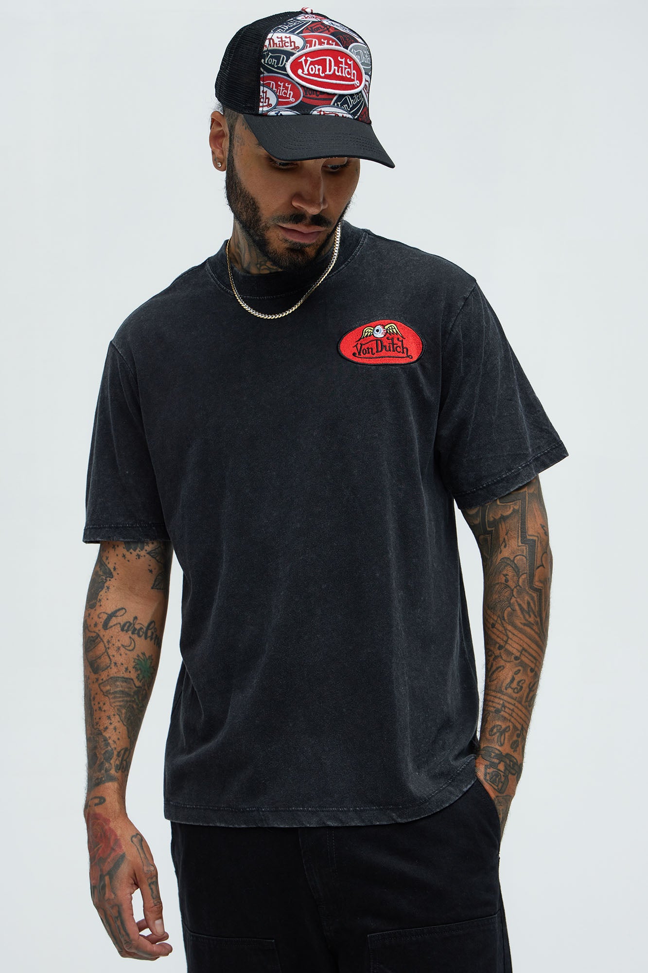 Von Dutch Patch Short Sleeve Tee