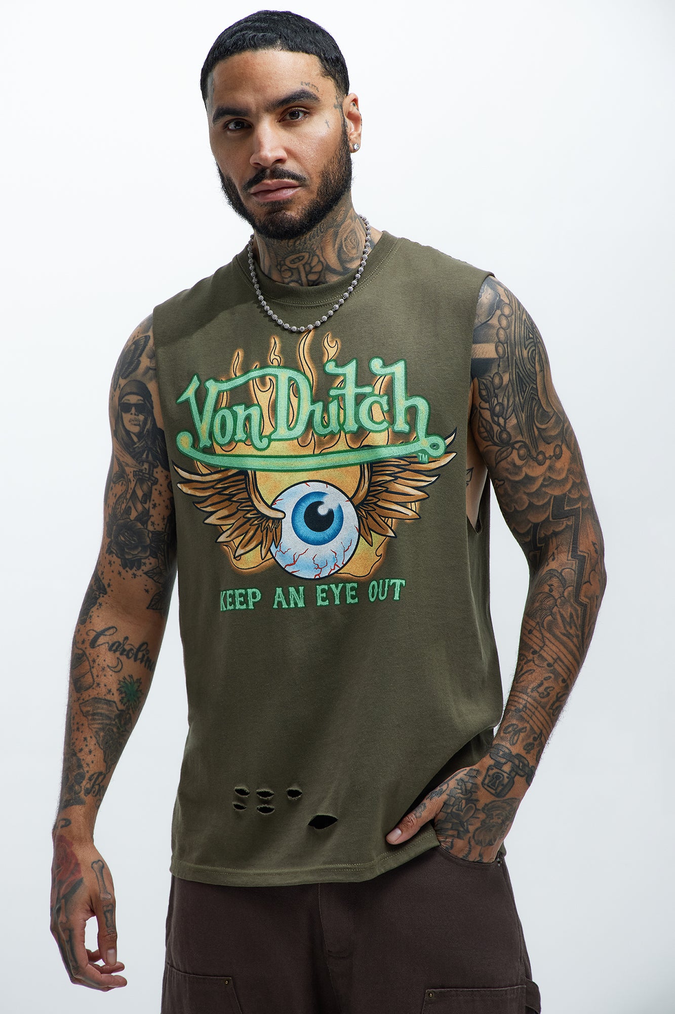 Von Dutch Keep An Eye Out Short Sleeve Tee