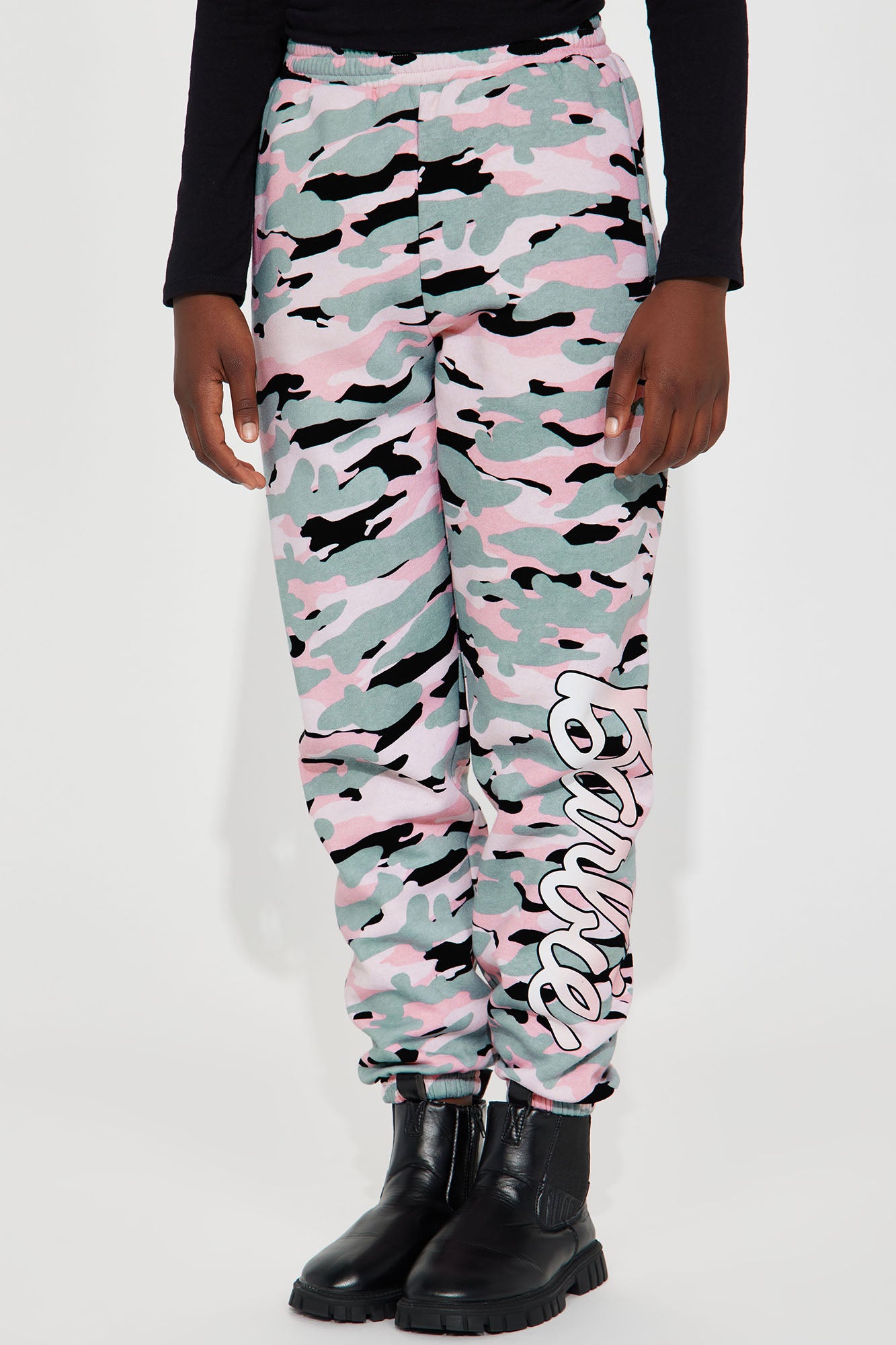 Mini Barbie Fleece Camo Joggers