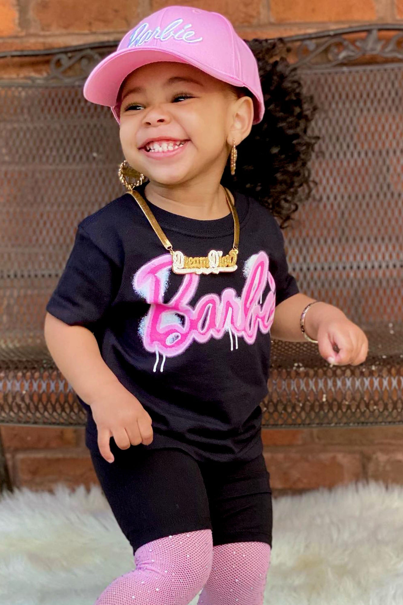 Mini Barbie Graffiti Tee