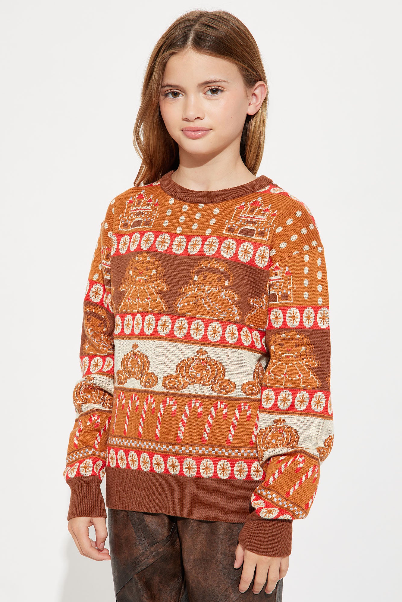 Mini Disney Princess Gingerbread Christmas Sweater