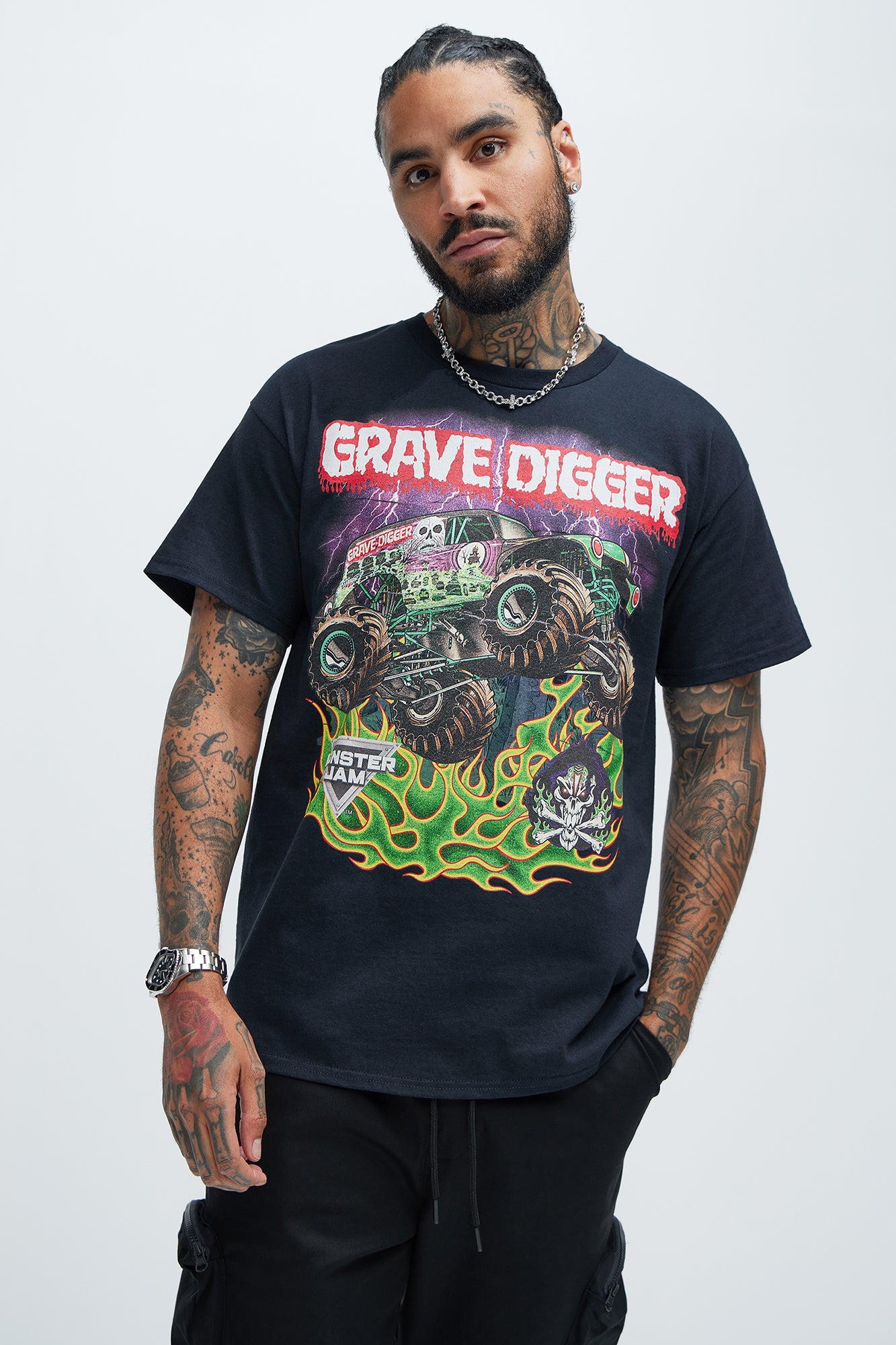 Monster Jam Grave Digger Short Sleeve Tee