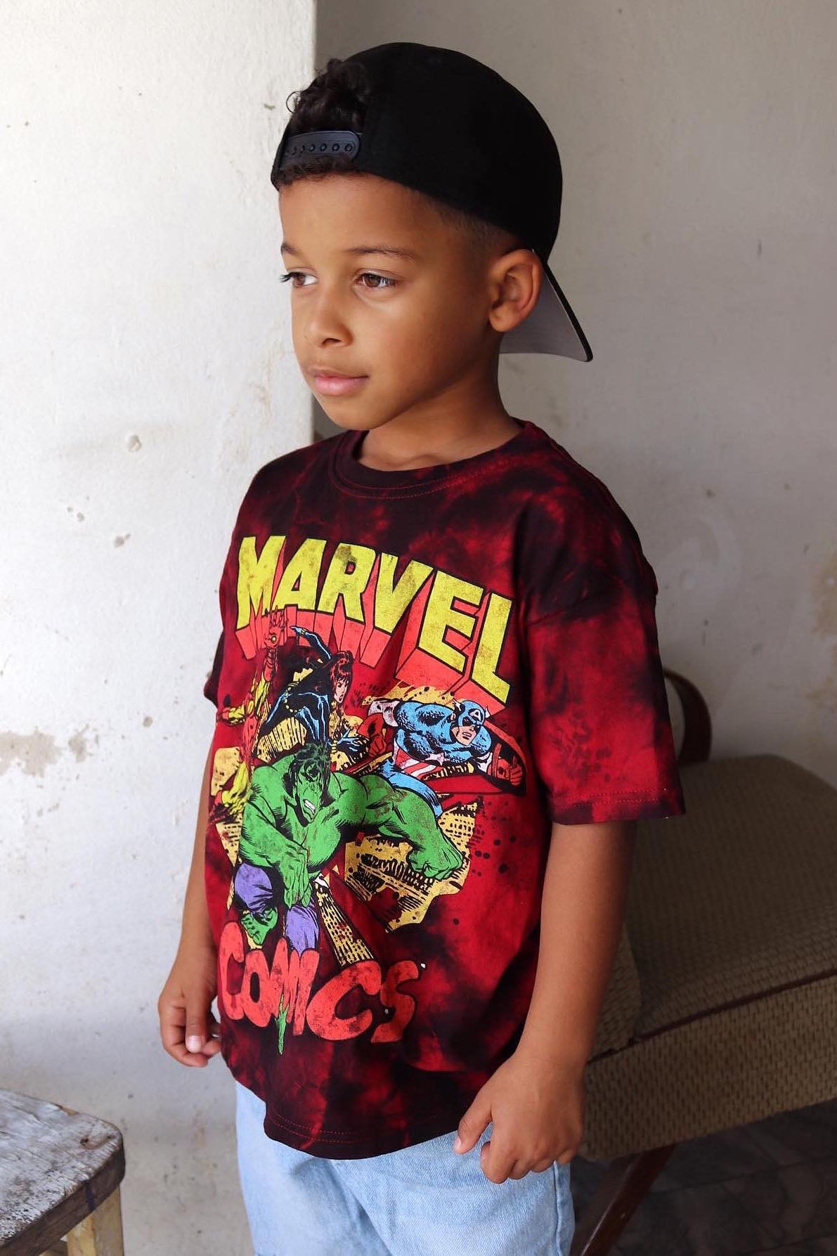 Mini Marvel Comics Tie Dye Tee