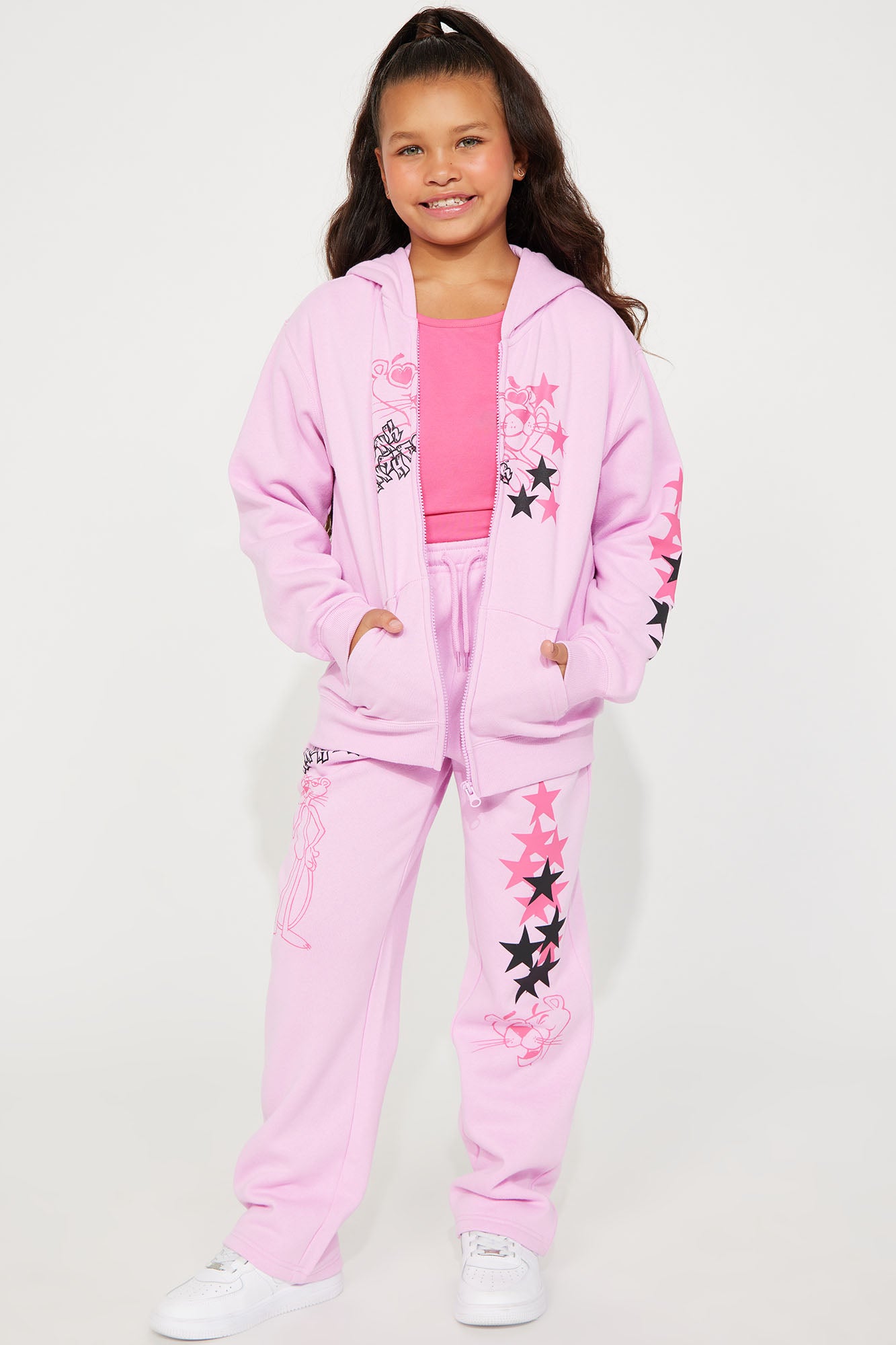Mini Pink Panther Zip Up Hoodie