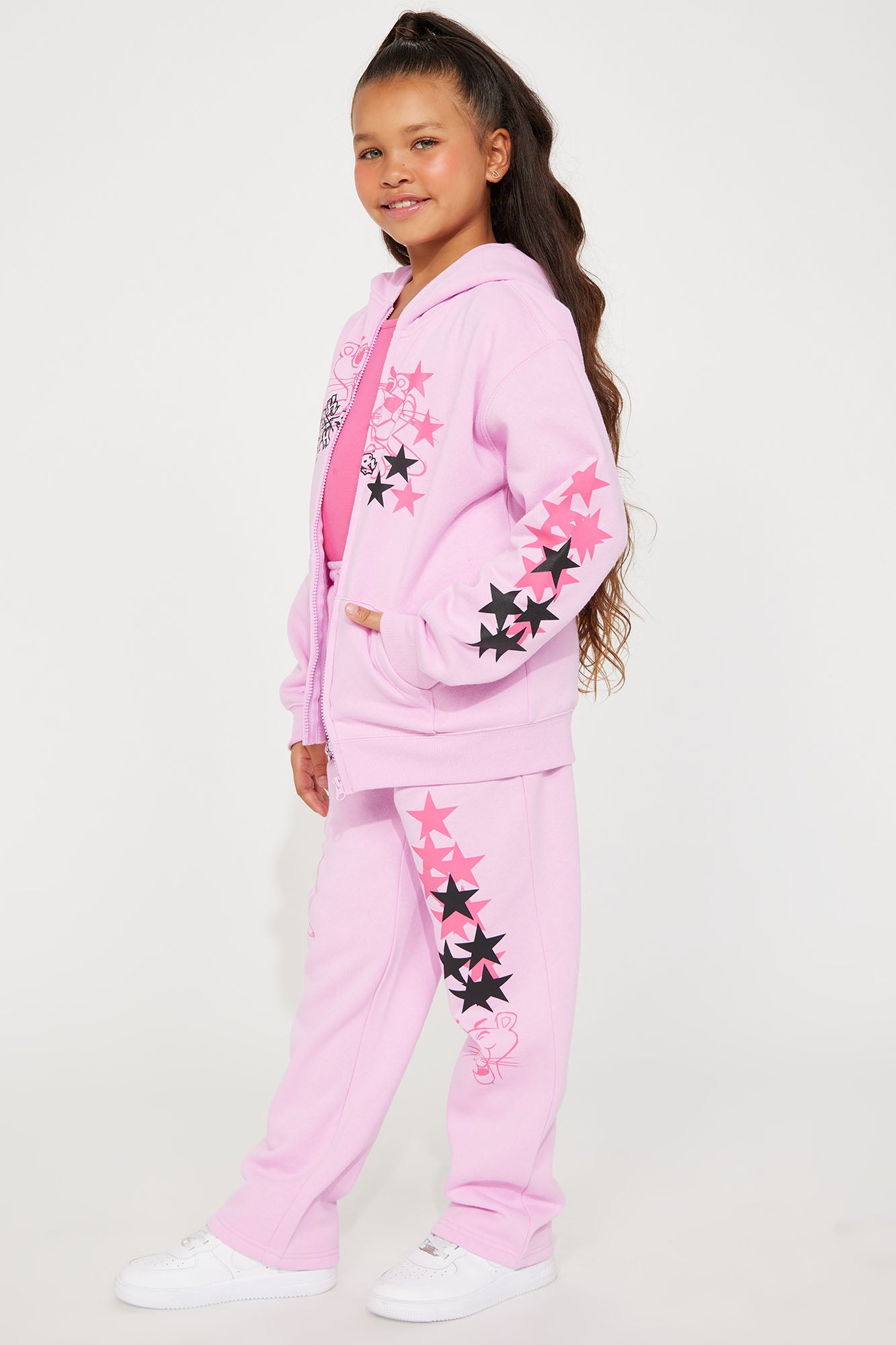 Mini Pink Panther Wide Leg Jogger