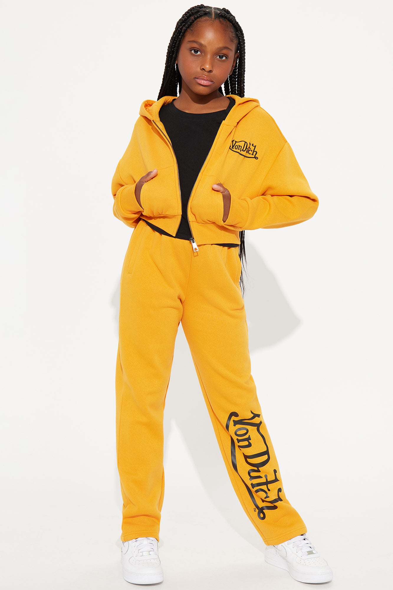 Mini Von Dutch Embroidered Wide Leg Pant