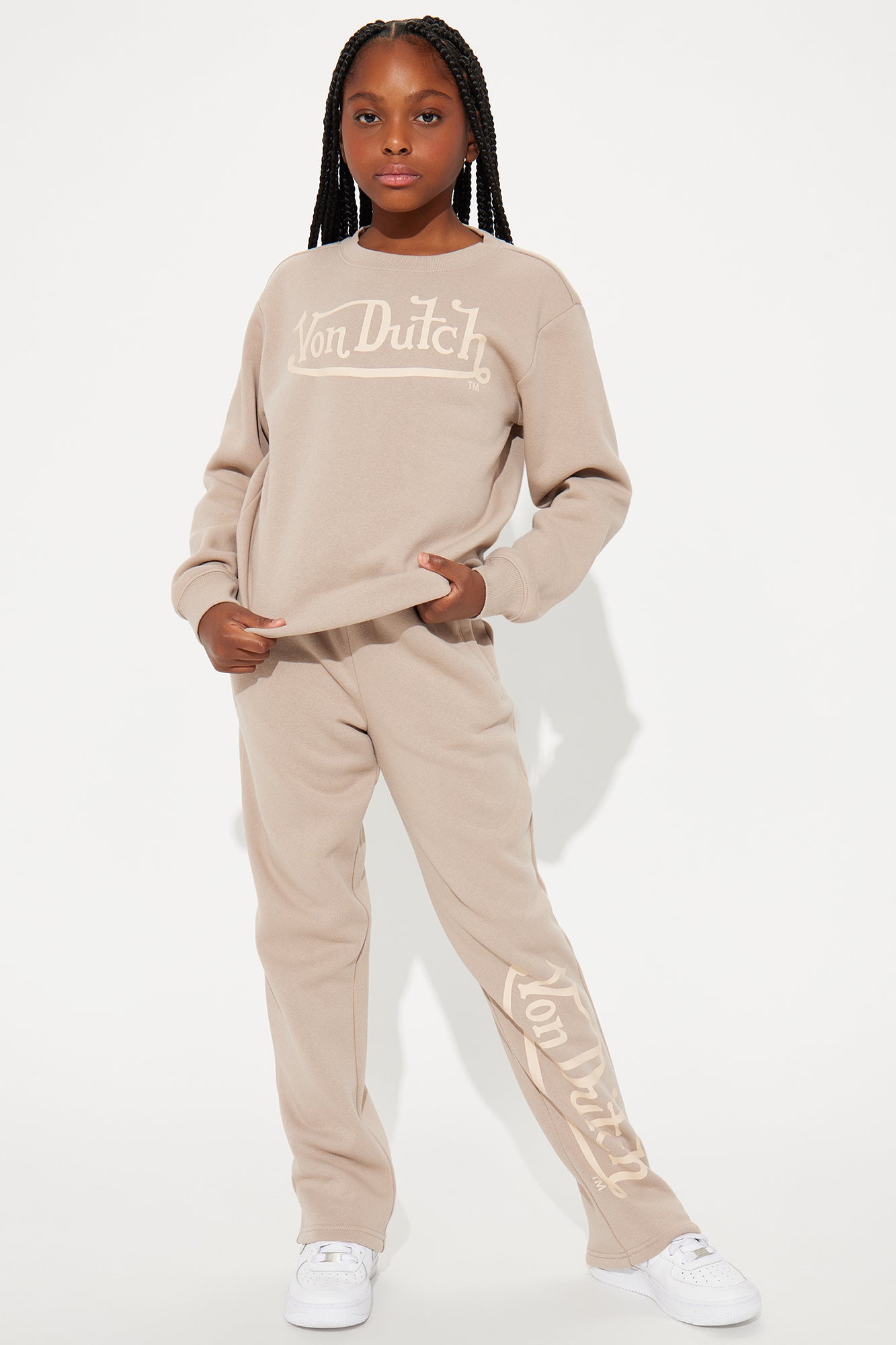 Mini Von Dutch Distressed Wide Leg Pant
