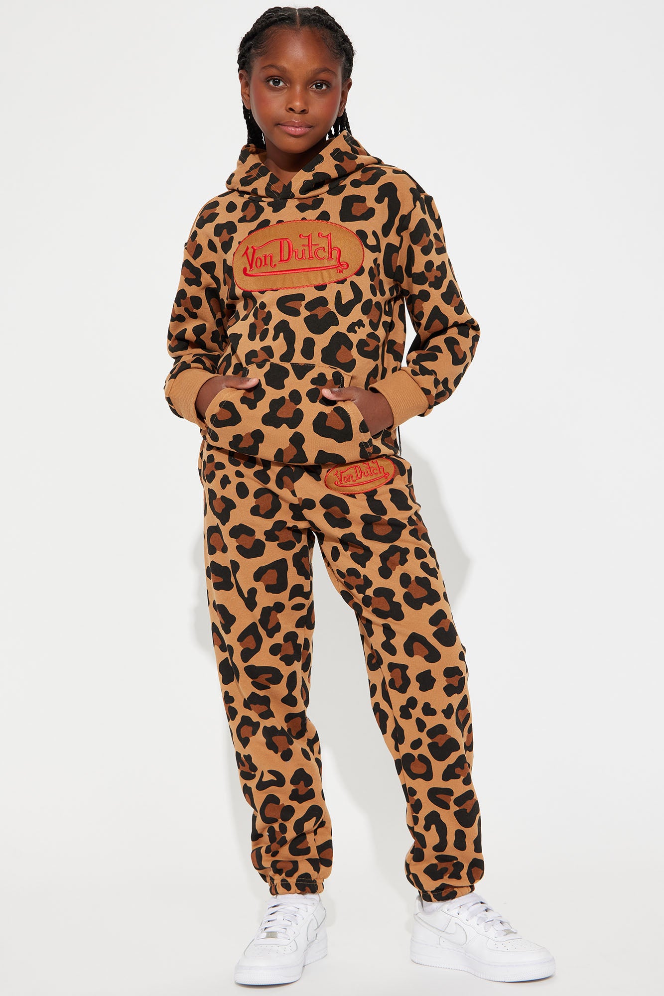 Mini Von Dutch Leopard Patch Jogger