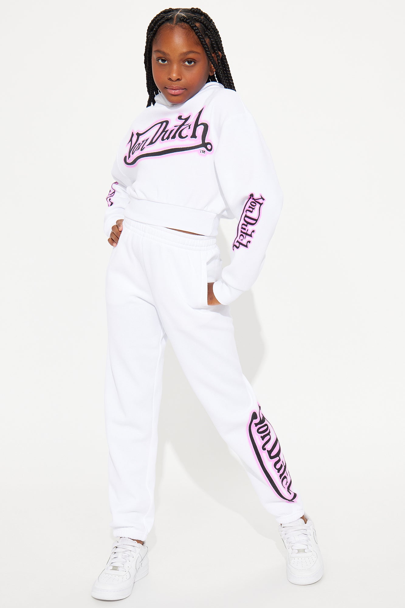Mini Von Dutch Graffiti Wide Leg Pant