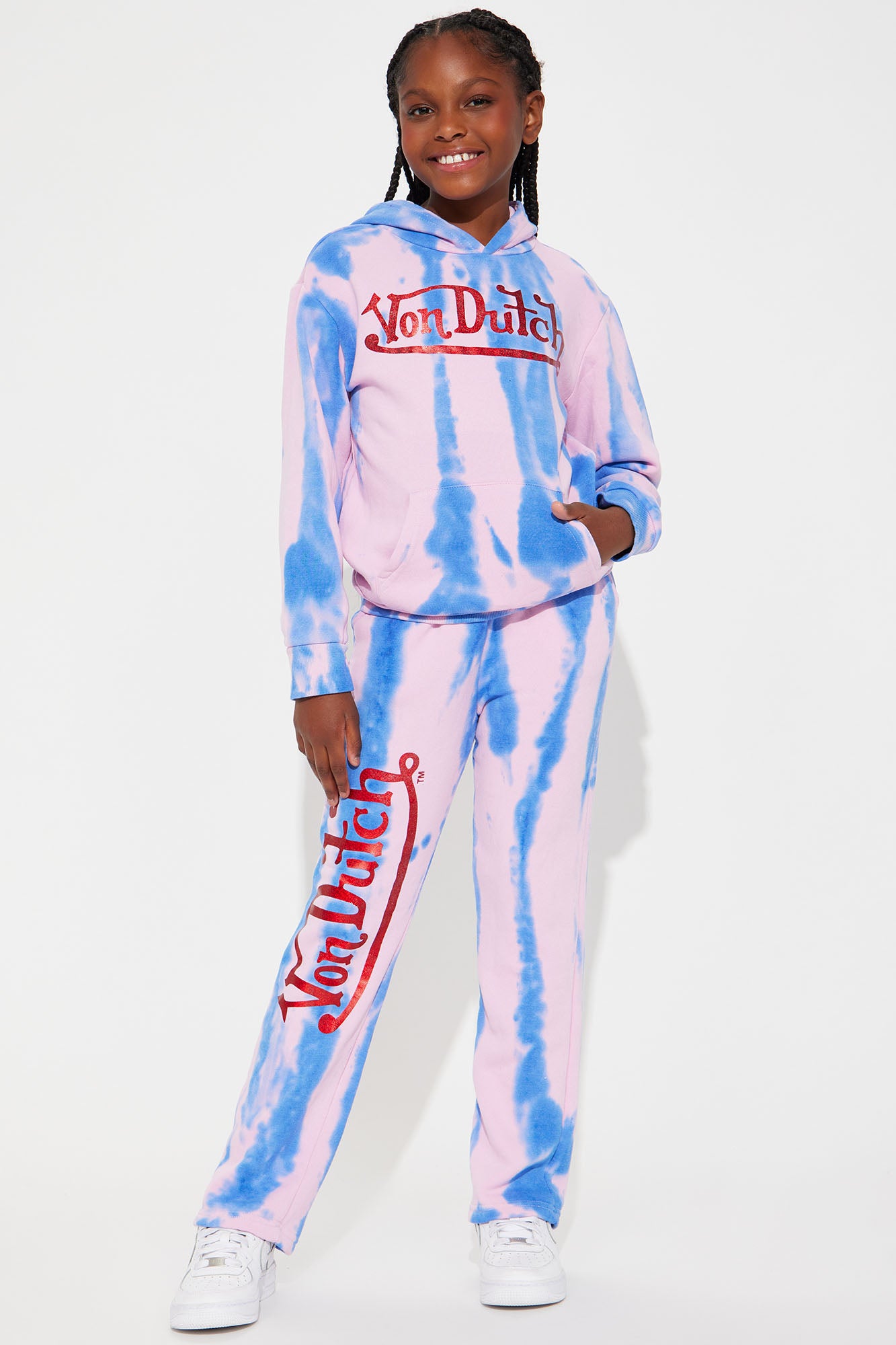 Mini Von Dutch Tie Dye Wide Leg Pant