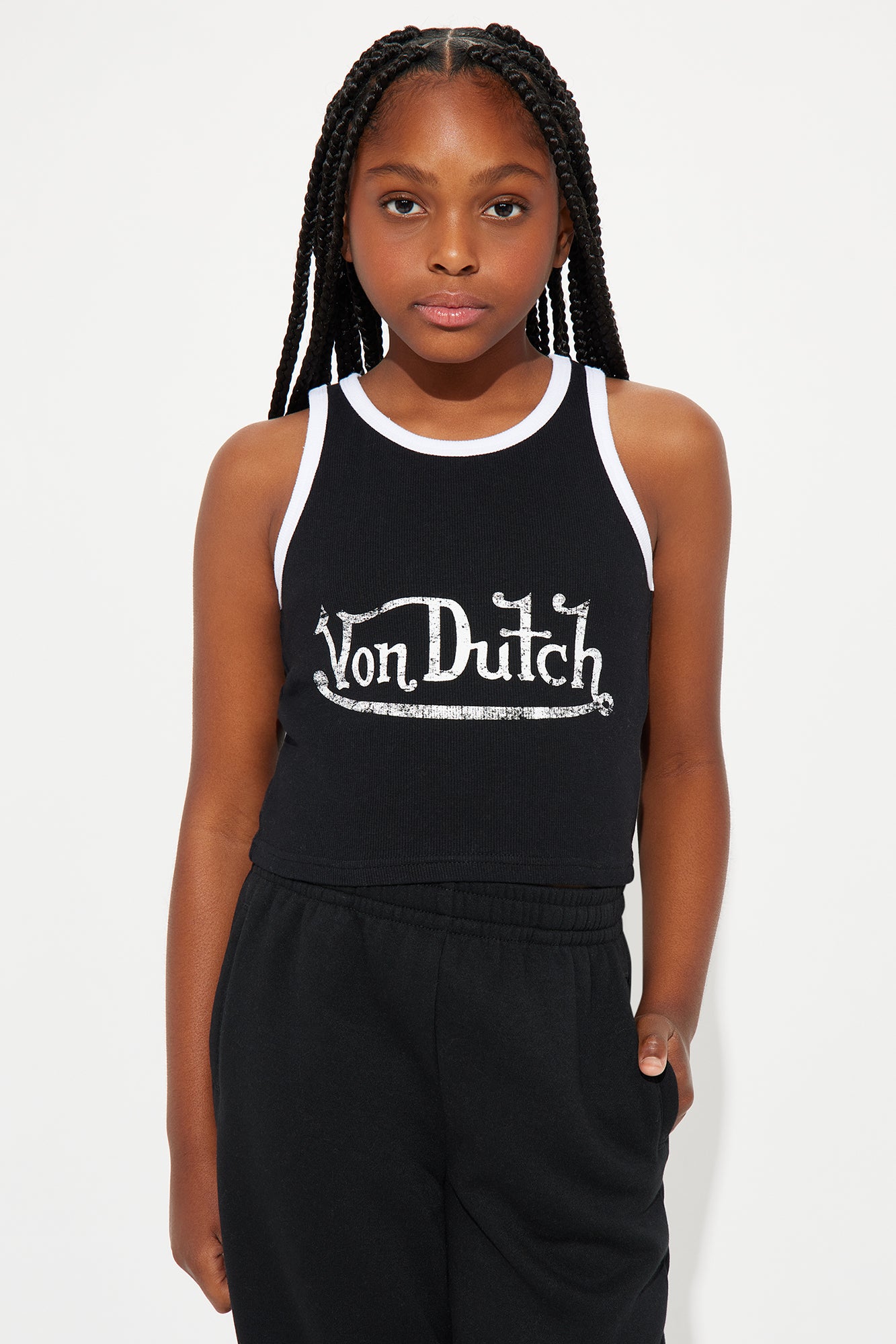 Mini Von Dutch Ringer Tank Top